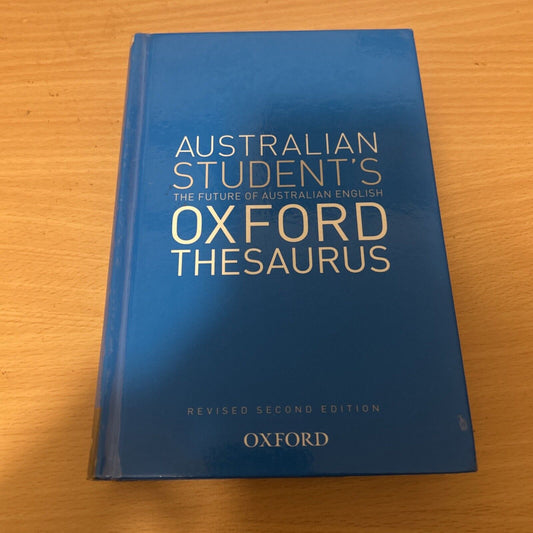 Australian School Oxford Thesaurus Second Edition