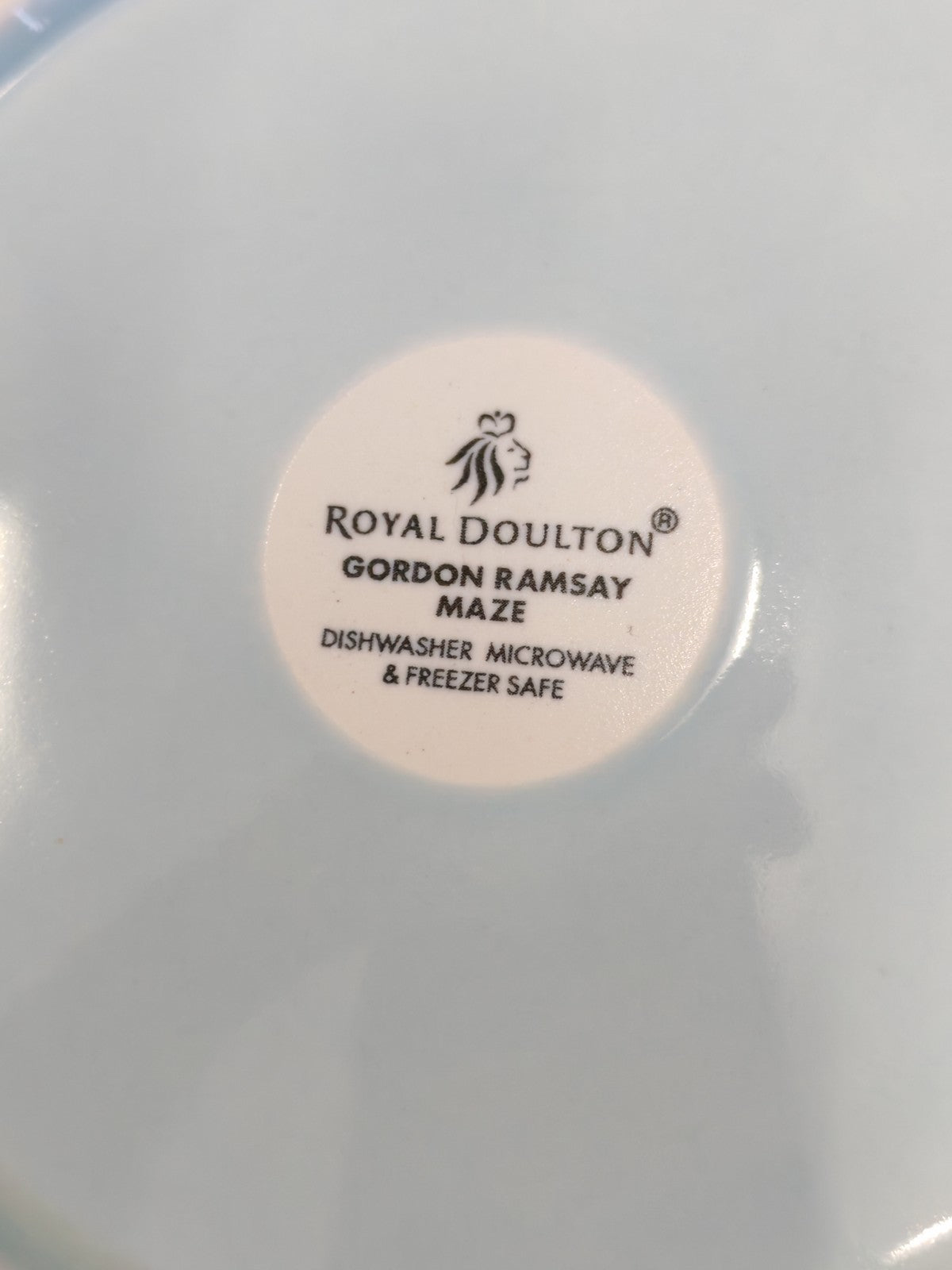 Royal Doulton Gordon Ramsay Maze Blue Stoneware Cups & saucers – Set of 4