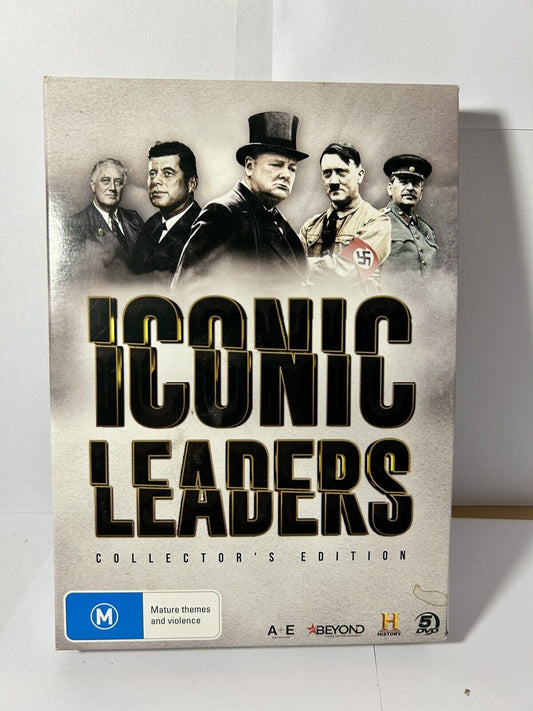 Iconic Leaders 5 Disc Box set. Region 4  (DVD, 2019)
