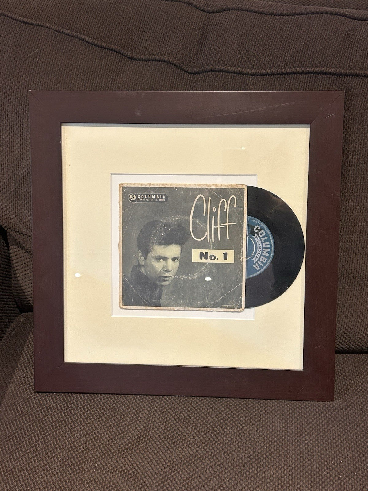 Cliff Richard No.1 Columbia EP 1959 Framed Vinyl Record Rock n Roll Display