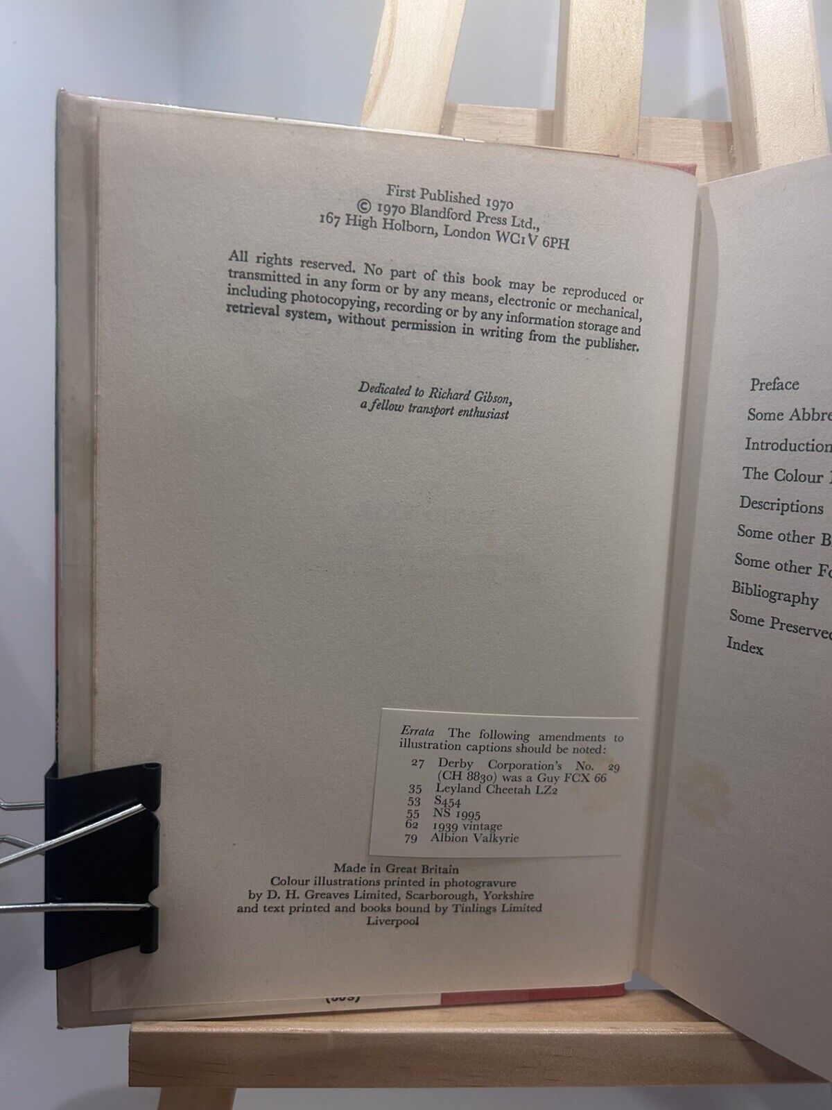 Buses & Trolleybuses 1919 to 1945 by David Kaye 1970 First Edition