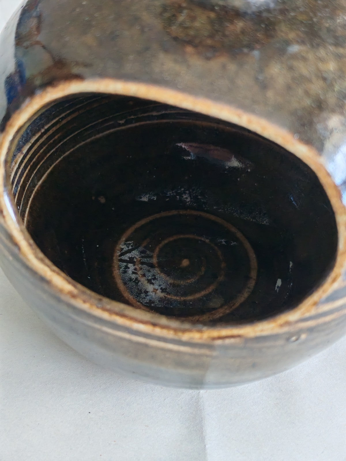 Vintage Studio Pottery Hand-Thrown Stoneware Vessel