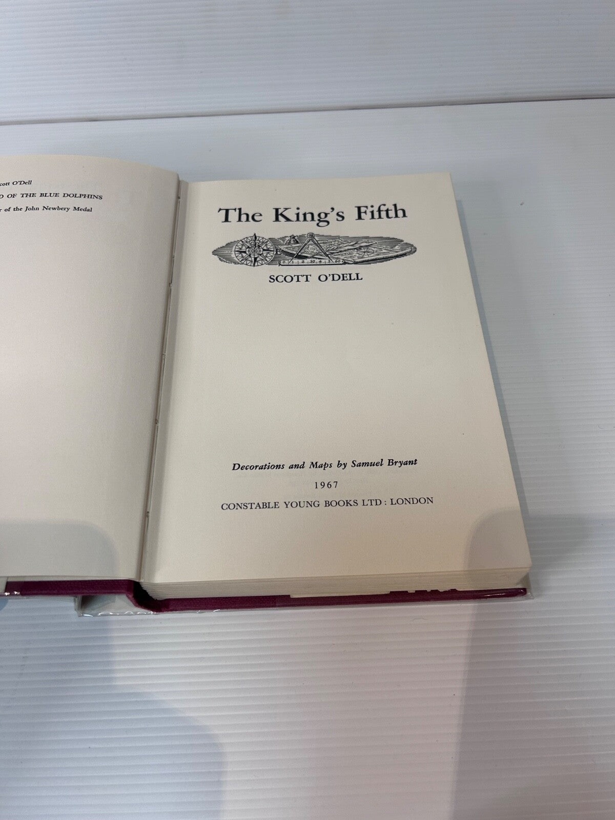 The King's Fifth Scott O'Dell 1967 HC DJ 1st UK Ed Constable Historical Novel