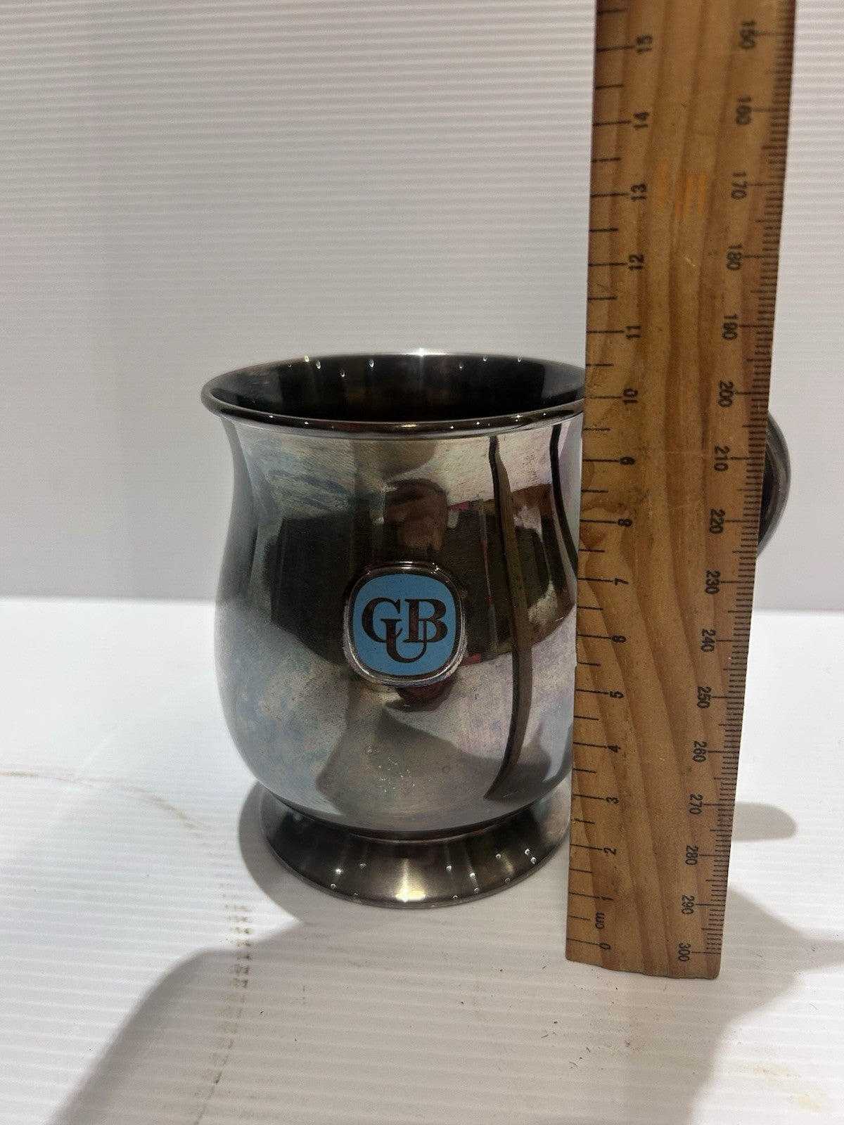 Vintage CUB Carlton United Breweries Metal Beer Tankard Mug Barware
