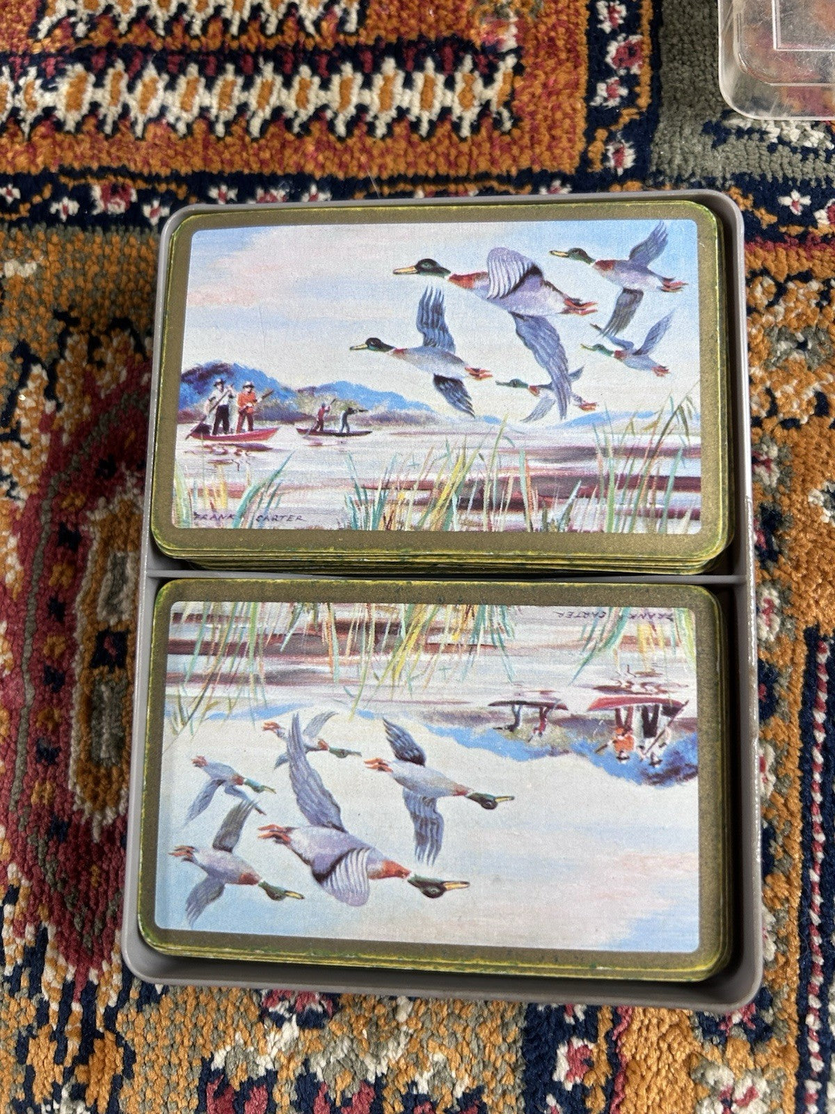 Vintage Rathdowne Club Playing Cards Twin Deck Set – Ducks in Flight – Hudson