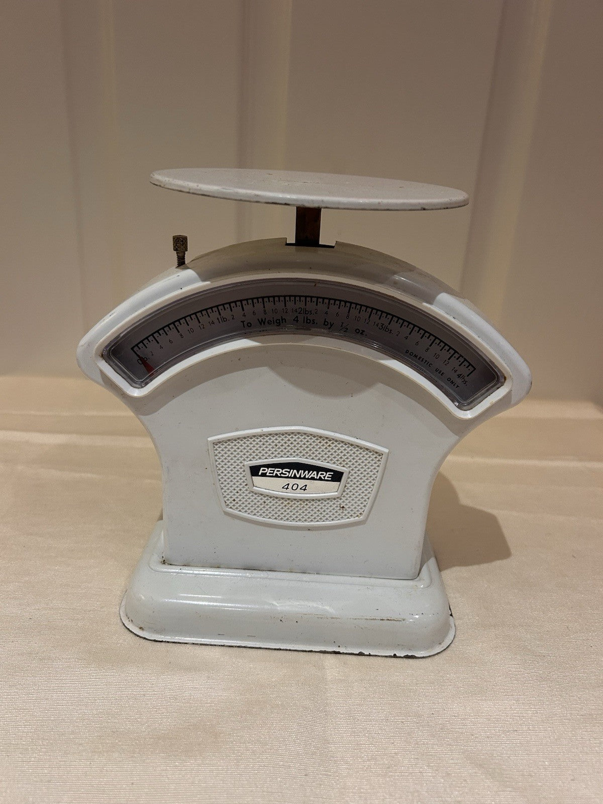 Vintage Persinware 404 Kitchen Scales Australia 4lb Enamel Retro Mid Century