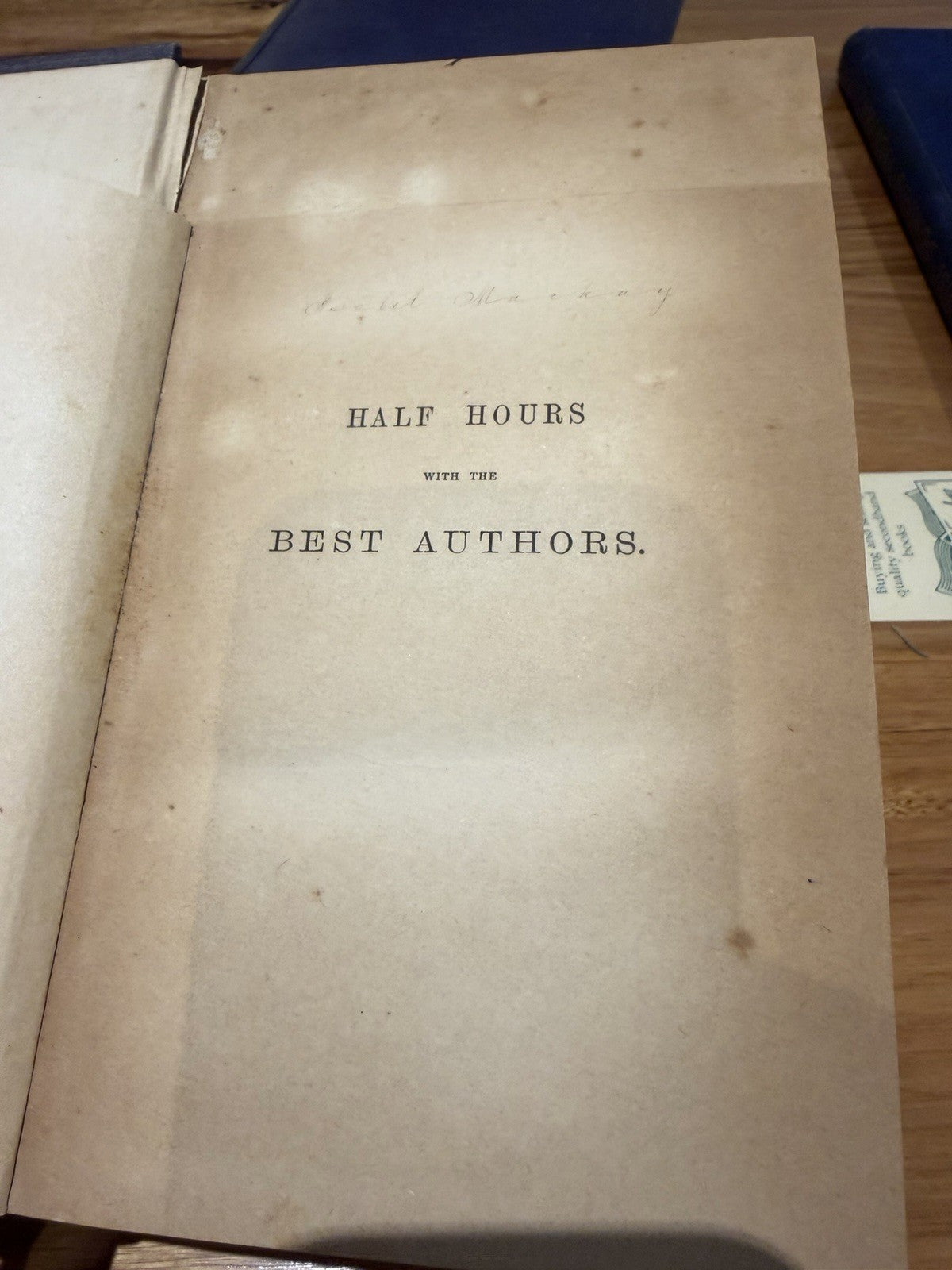 Charles Knight Half Hours With Best Authors 1890 2 Vol Set Victorian Antique