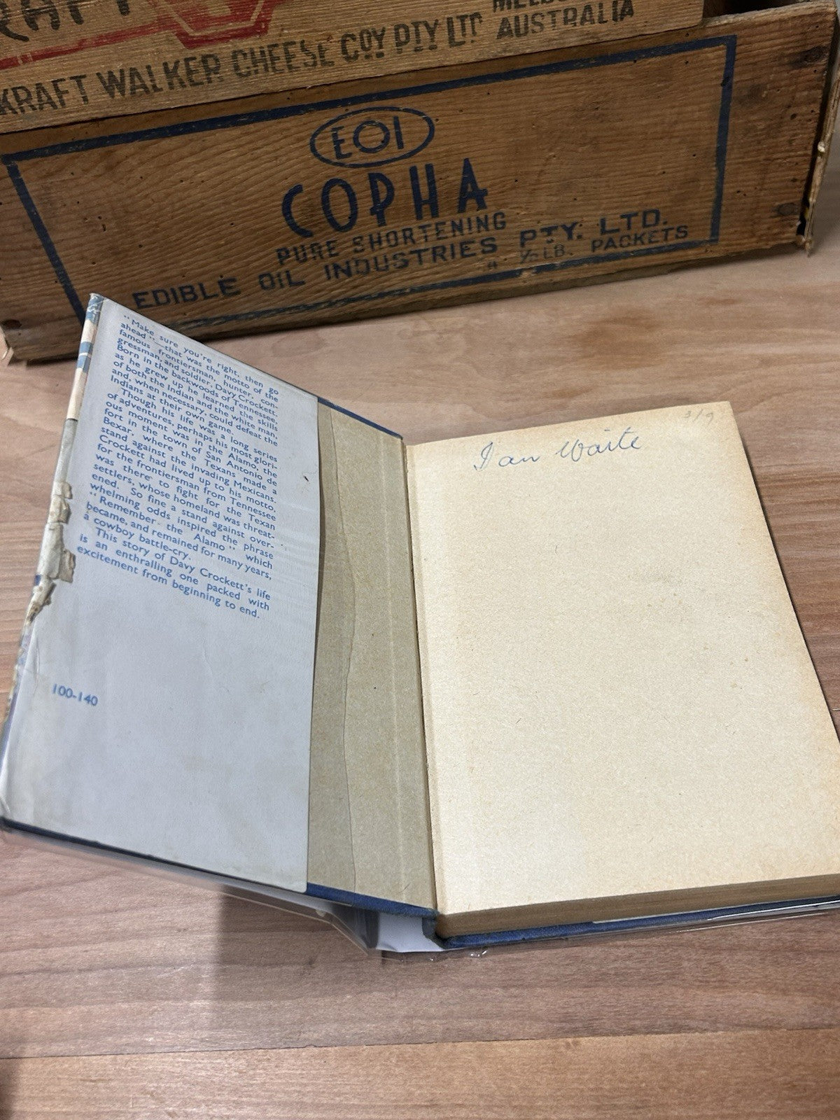 Remember the Alamo! Jeff Jeffries 1952 HC DJ The Story of Davy Crockett UK Editi