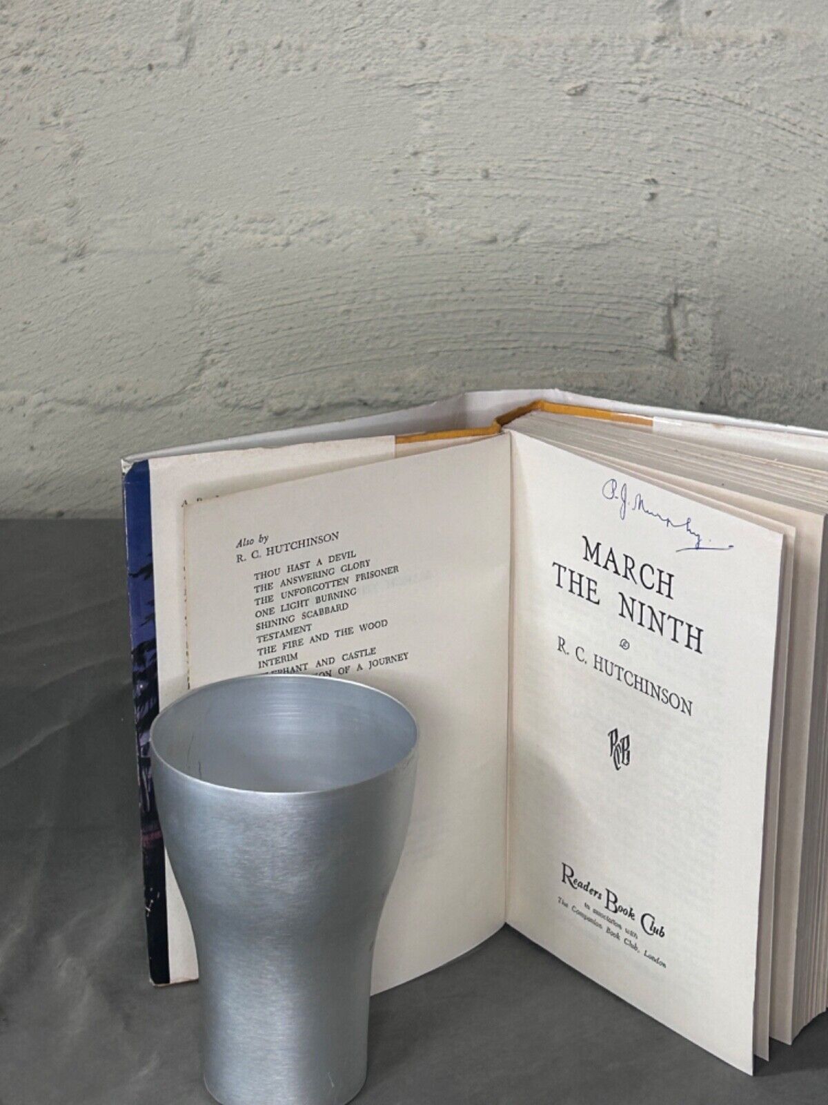 March The Ninth by R.C. Hutchinson. Hardcover and Dust Jacket 1957