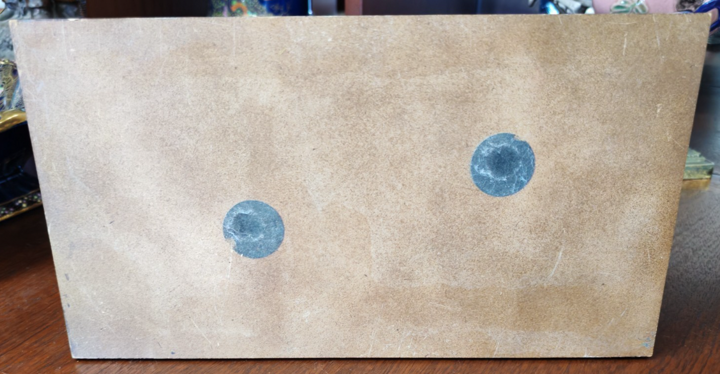 Vintage Modernist Bronze-Tone Sculpture – Two Faces / Lovers Embrace