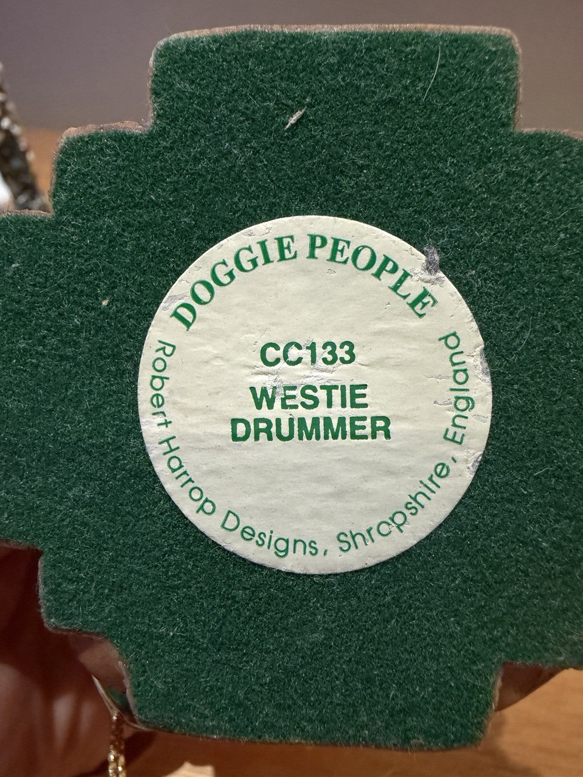 Robert Harrop Doggie People CC133 Westie Drummer LE 1512/2000 Figurine