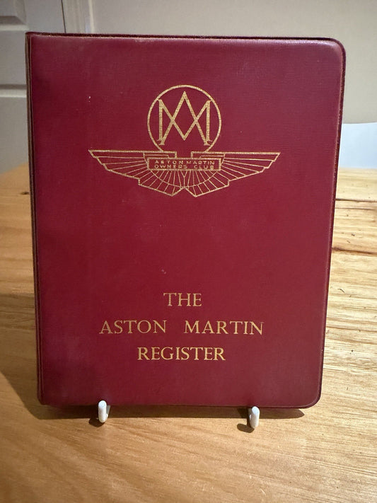 1974 Aston Martin Register AMOC First Loose-Leaf Issue Cars Members Rare