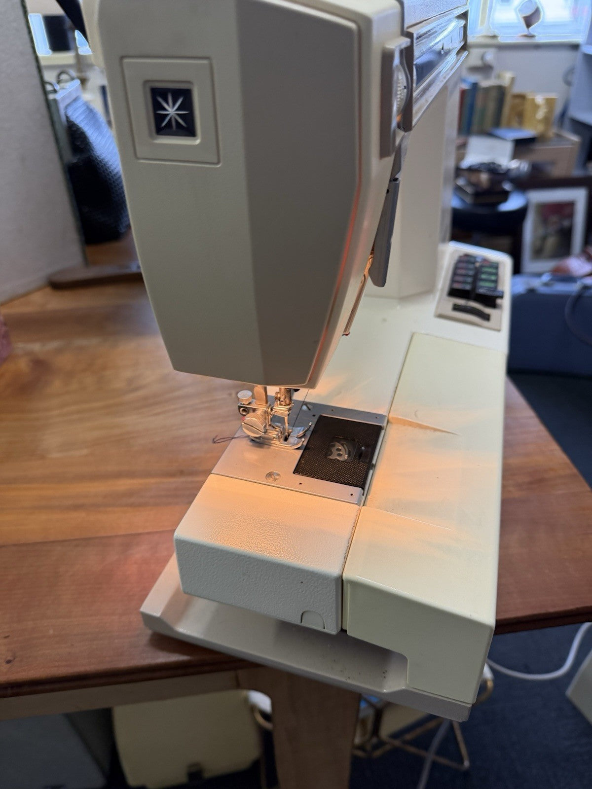 Janome SR2100 Vintage Sewing Machine Working Multi Stitch Heavy Duty Japan