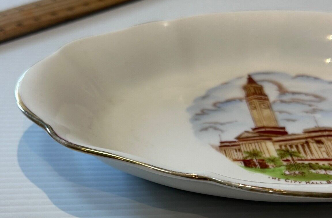 Vintage Royal Standard Bone China Dish – Brisbane City Hall, 20cm – Made in Engl
