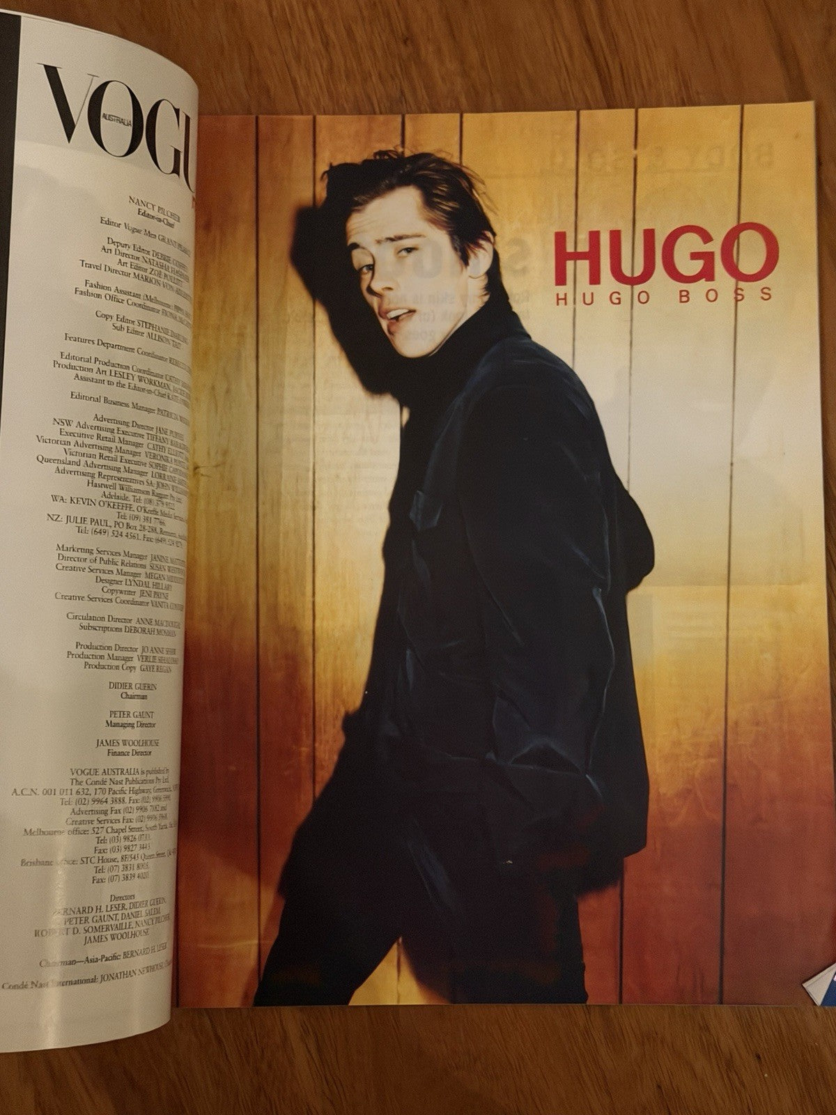 Vogue Australia Men 1997 George Clooney Hugh Jackman Baz Luhrmann Rare