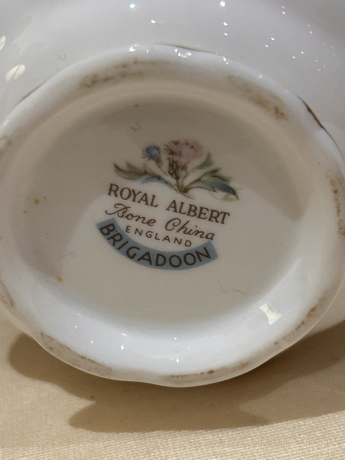 Royal Albert Brigadoon Bone China Teacup & Saucer England Vintage Floral