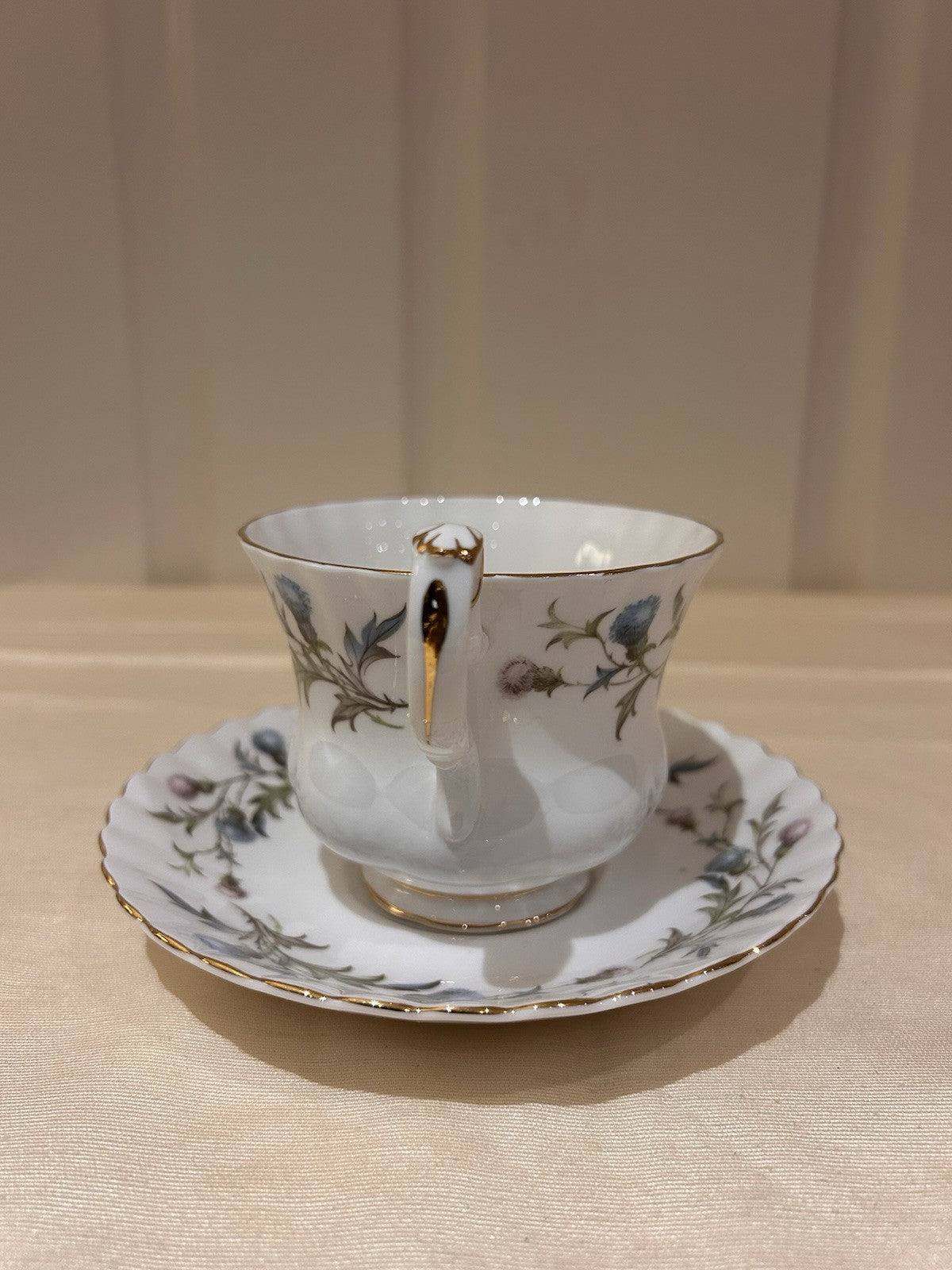 Royal Albert Brigadoon Bone China Teacup & Saucer England Vintage Floral