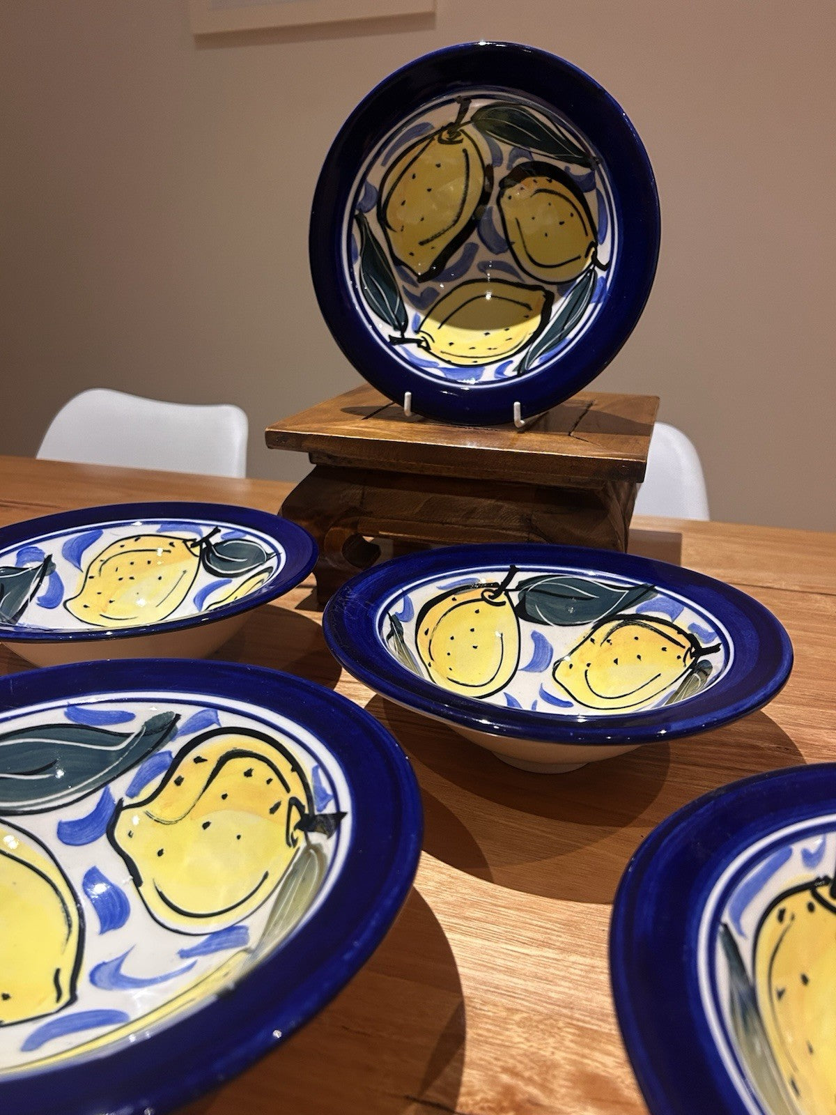 Mary-Lou Pittard 1997 Studio Pottery Bowls Lemon 22cm AU 4 Available