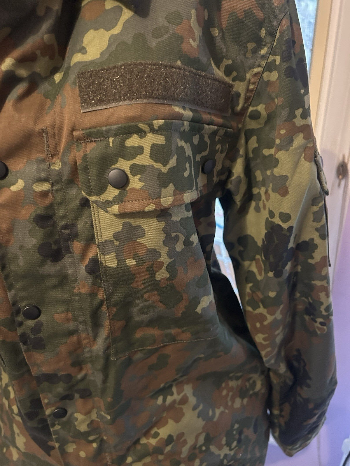 German Army Flecktarn Field Jacket BW Combat Shirt 2012 Size Gr.7 7585/9500