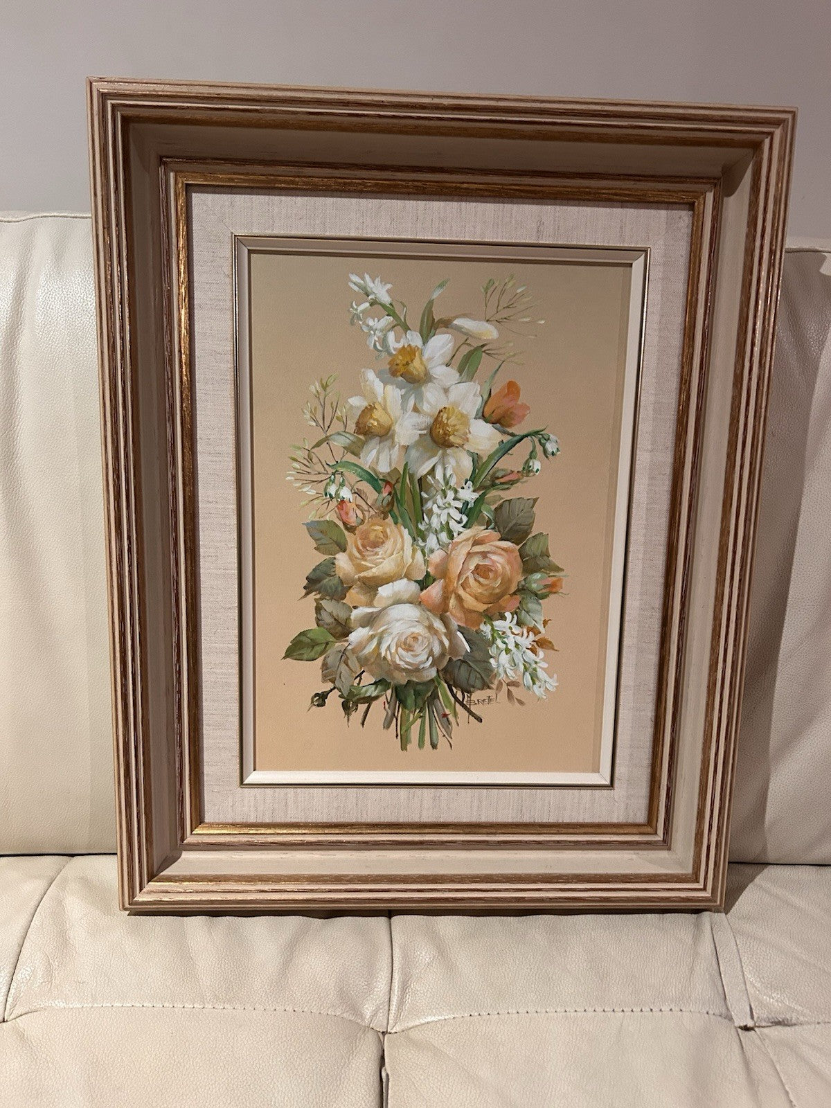 Nan Bretel “A Touch of Spring” Floral Oil 40x52cm Framed Portarlington