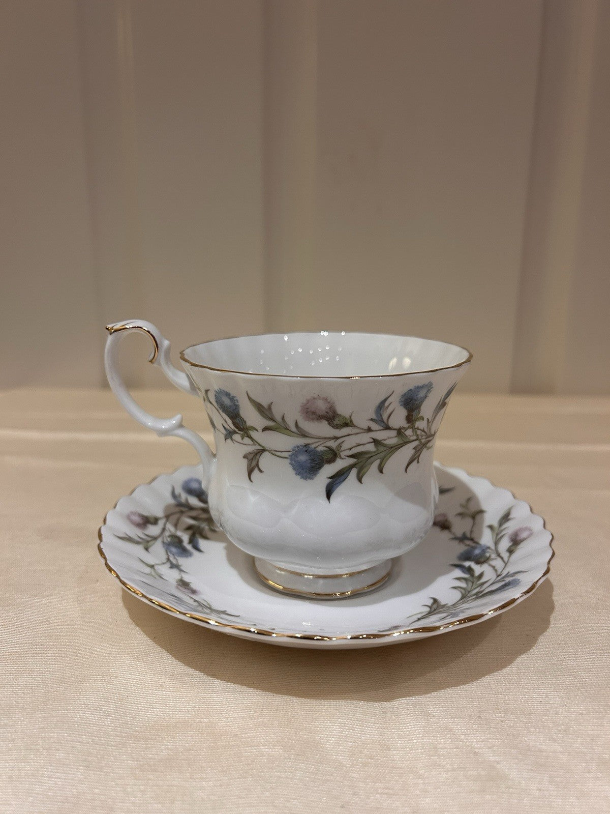 Royal Albert Brigadoon Bone China Teacup & Saucer England Vintage Floral