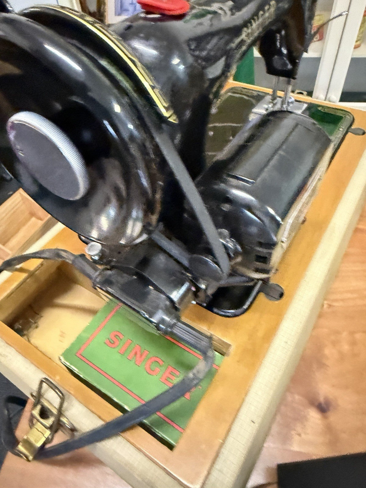 Vintage Singer 99K Sewing Machine One Owner Portable Electric Made in Britain