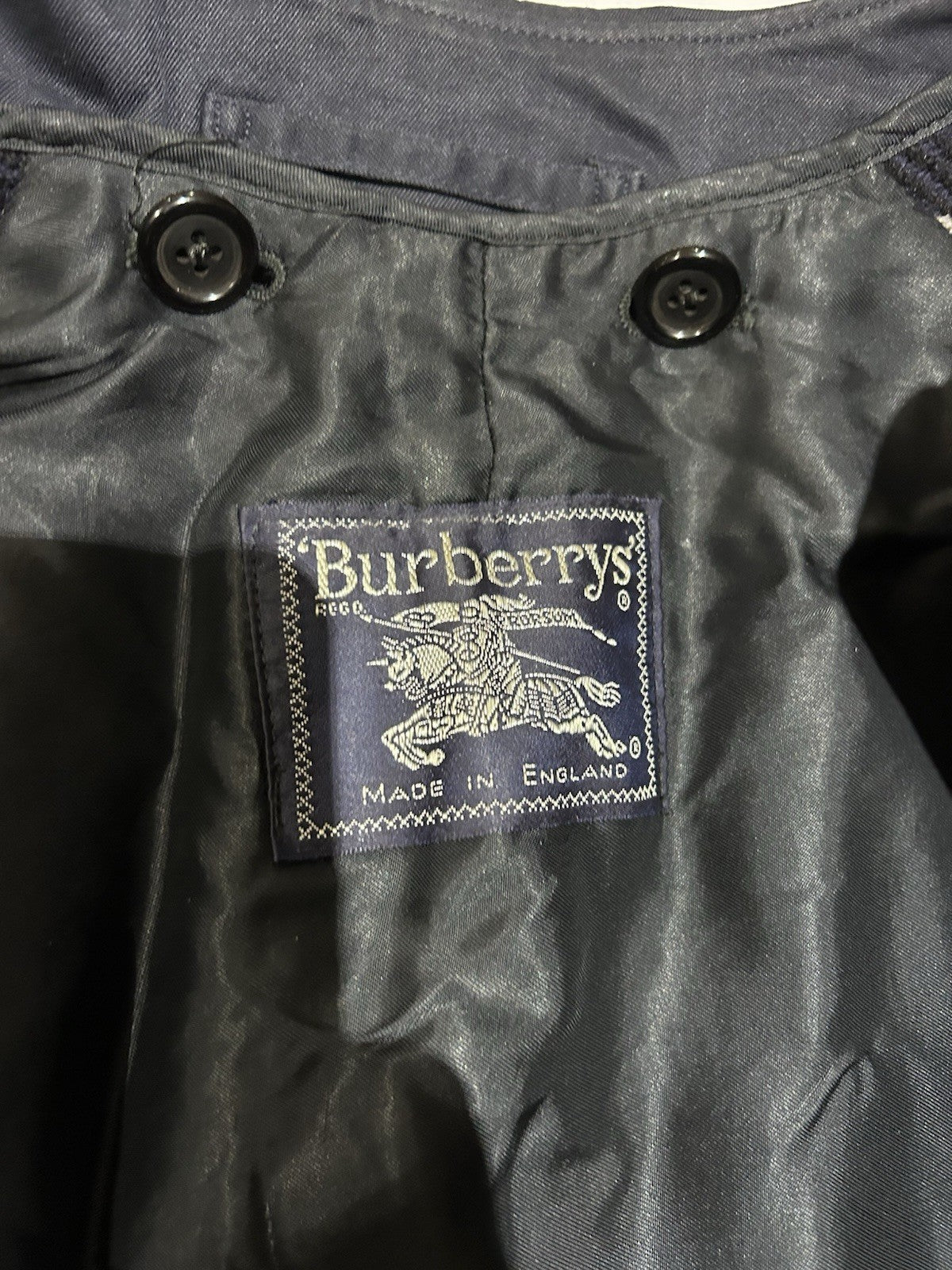 AS NEW Vintage Burberrys Trench Coat 52R Made in England Removable Wool Liner