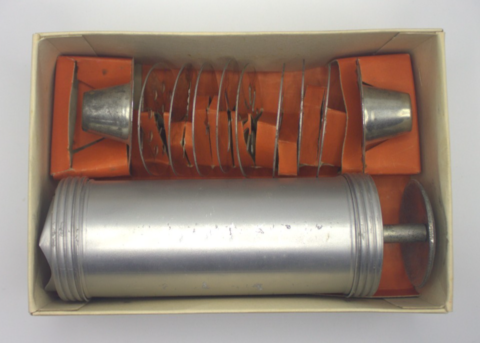 Nutbrown Cookie & Biscuit Maker Vintage c1950s w Box Plates & Nozzles England