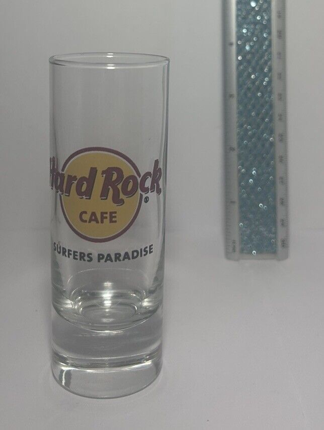 HARD ROCK CAFE SURFERS PARADISE SHOT GLASS SOUVENIR - CLOSED LOCATION