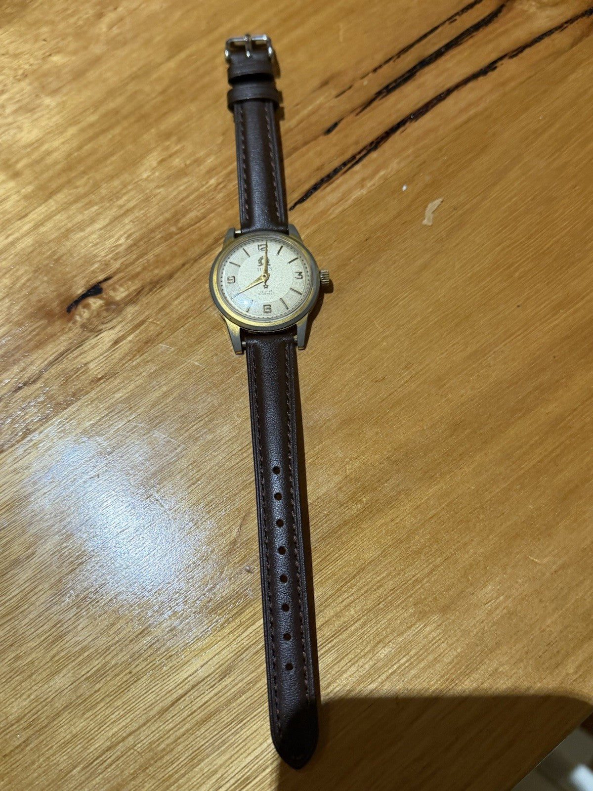 Vintage TITUS De Luxe 21 Jewels Swiss Mechanical Wristwatch – Running – c1950s