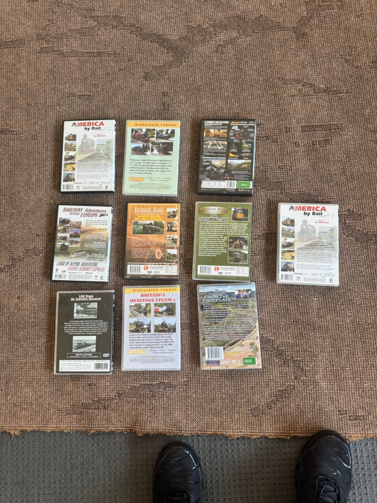 Railway Documentary DVD Bundle Trains Steam British Rail America by Rail