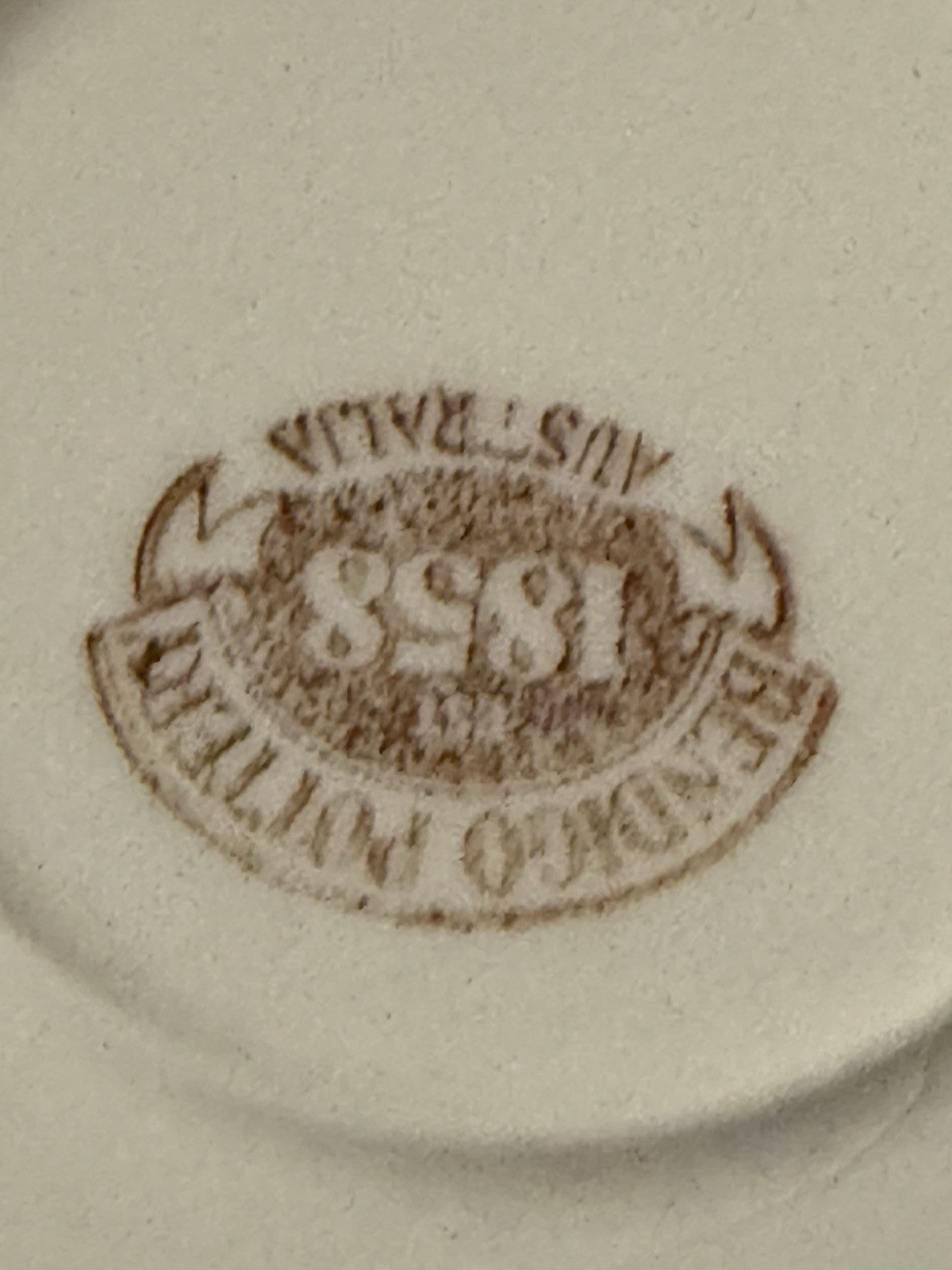 6 x Bendigo Pottery 1858 Australia Cream Coffee Cups & Saucers Set Stoneware