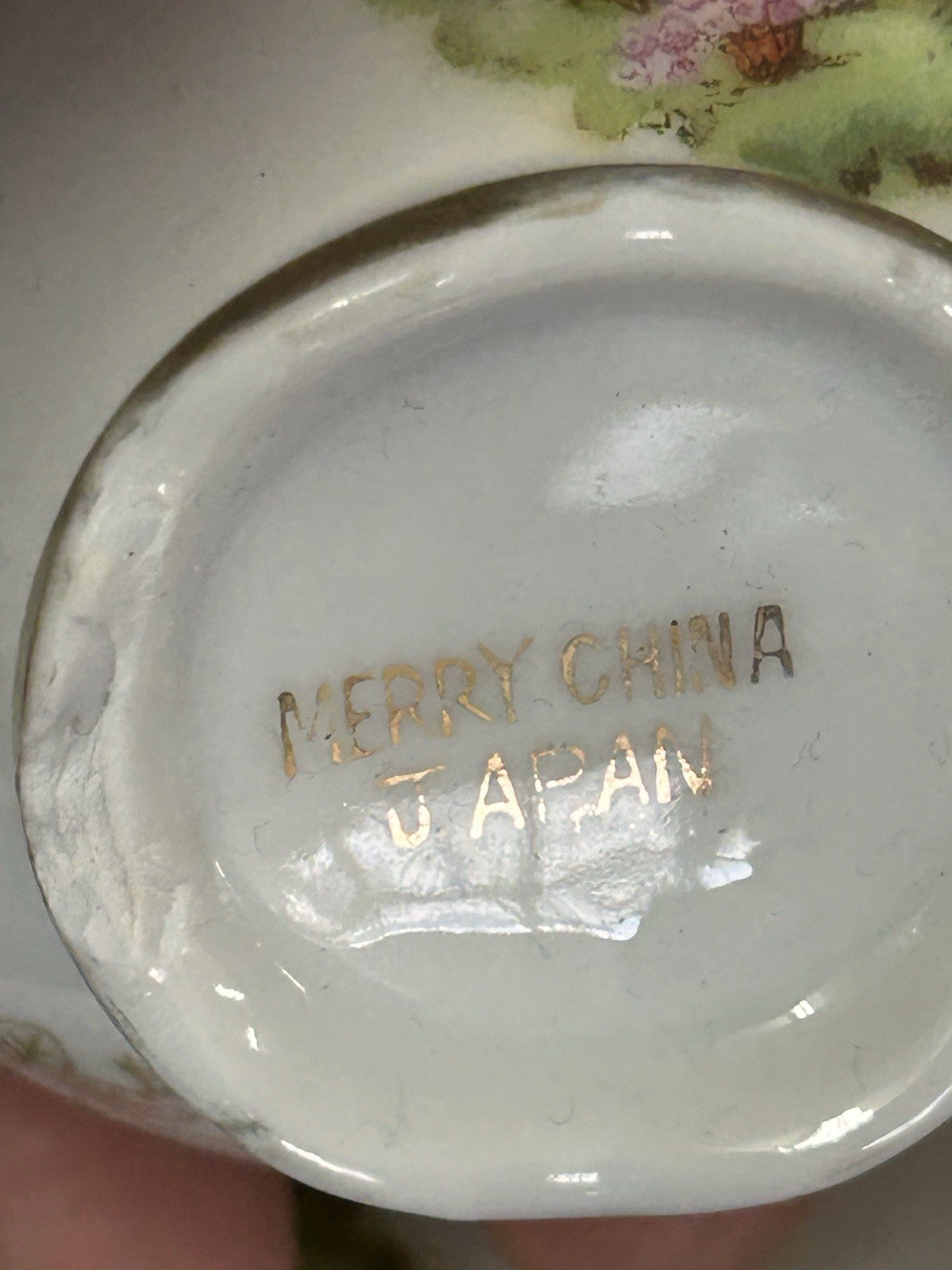 Merry AGC Rosy China Japan Vintage Tea Set 7 Cups Saucers Teapot Sugar