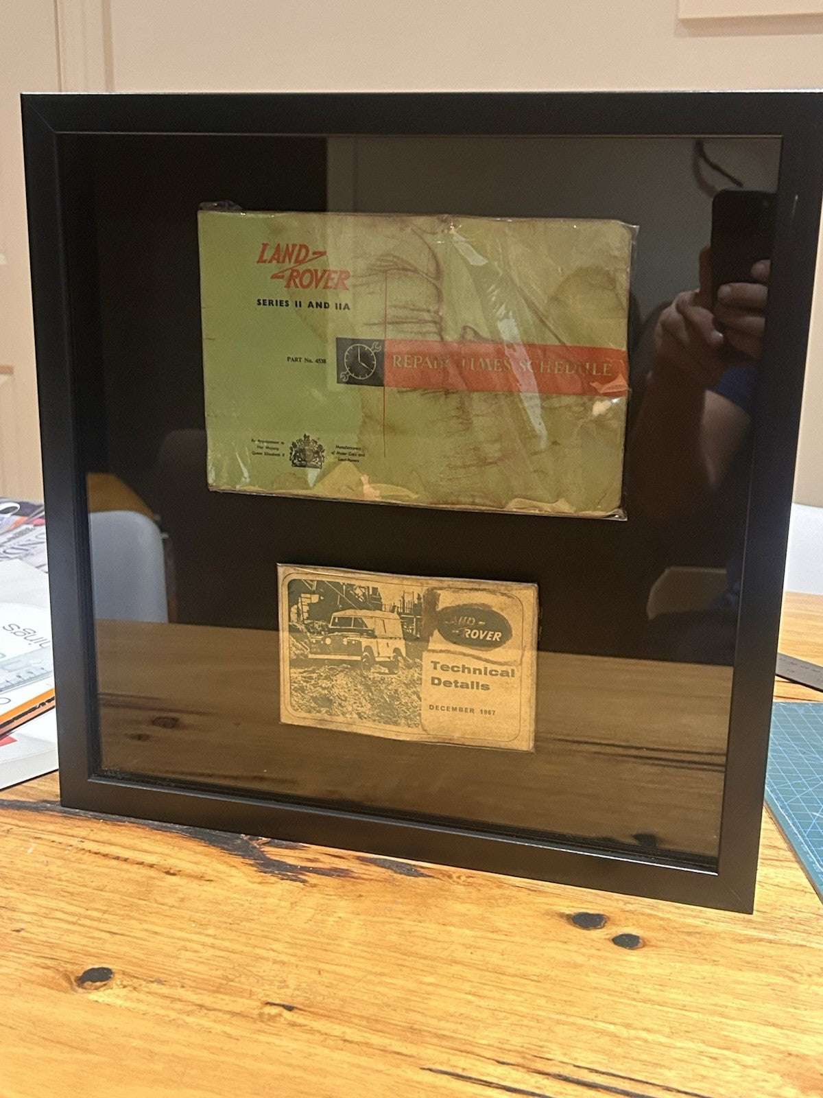 Land Rover Series II/IIA Framed Original Manuals Set – 1960s Workshop & Tech