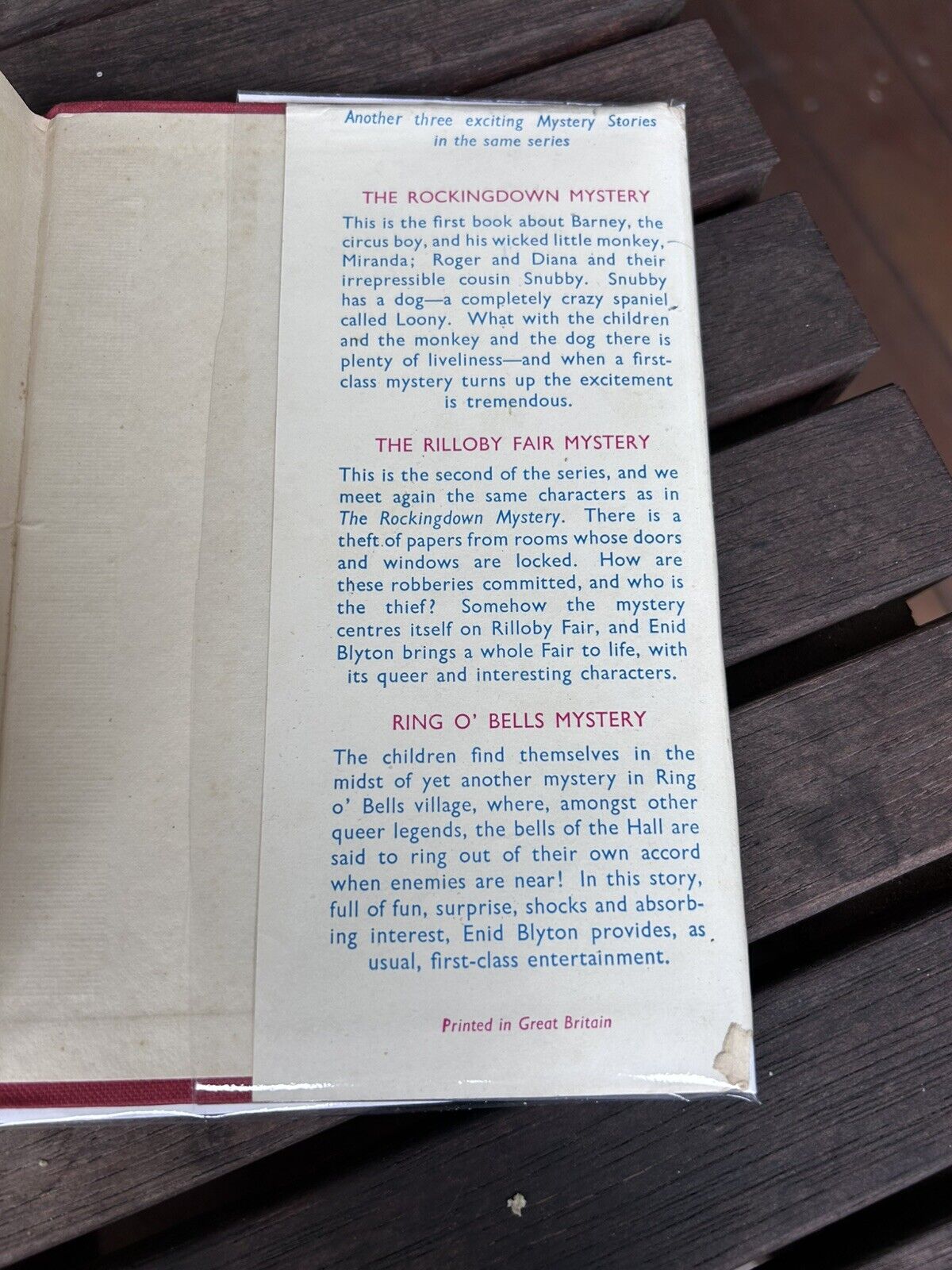THE RUBADUB MYSTERY By Enid Blyton Hard Cover, Dust Jacket True First Edition