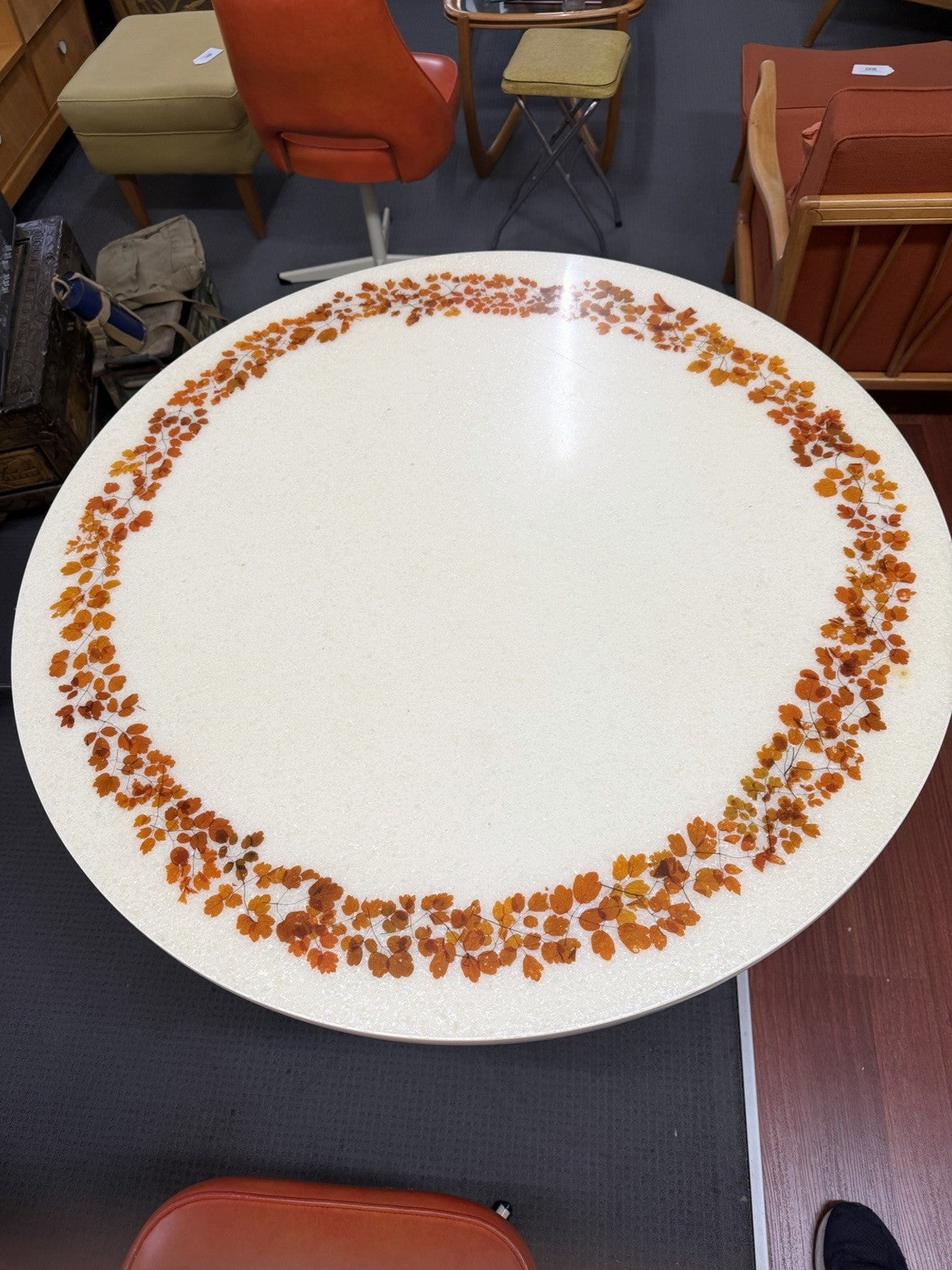 1970s Dimensional Plastics Glamourama Resin Dining Table 4 Swivel Chairs