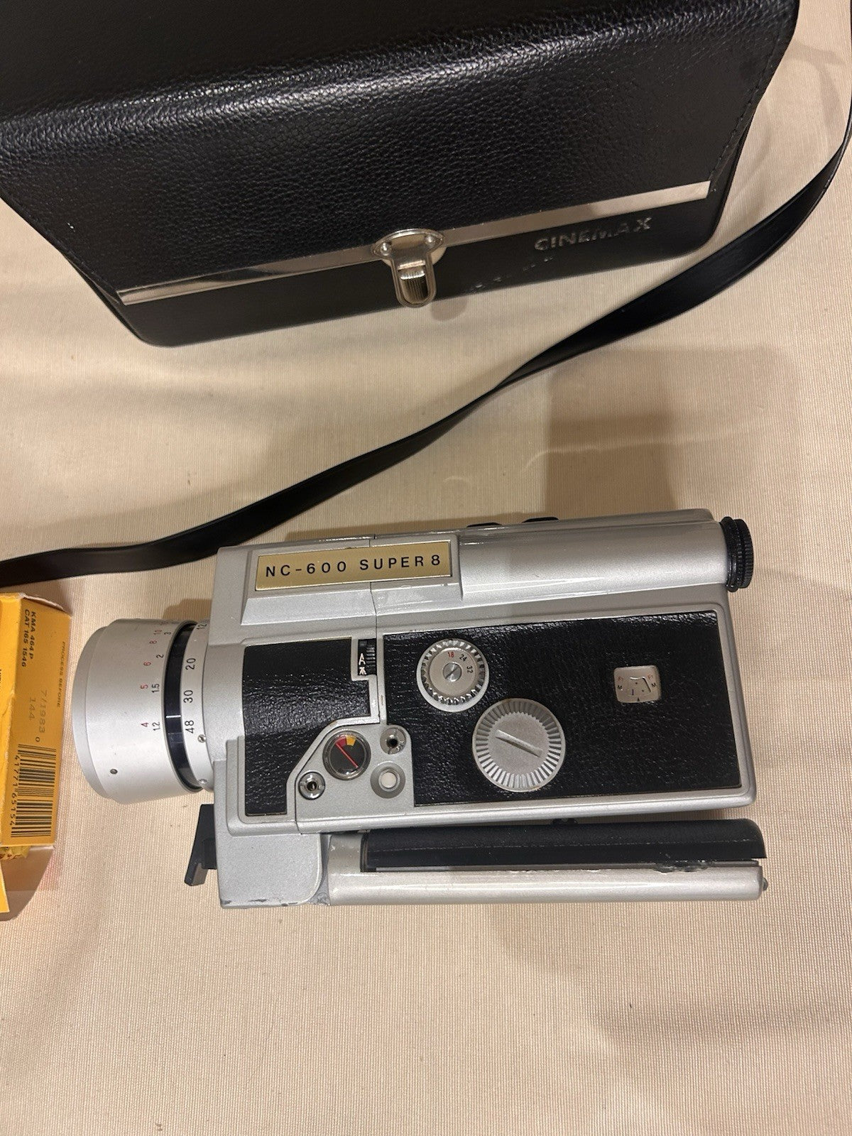 NC-600 Super 8 Movie Camera w/ Case & Kodak Film