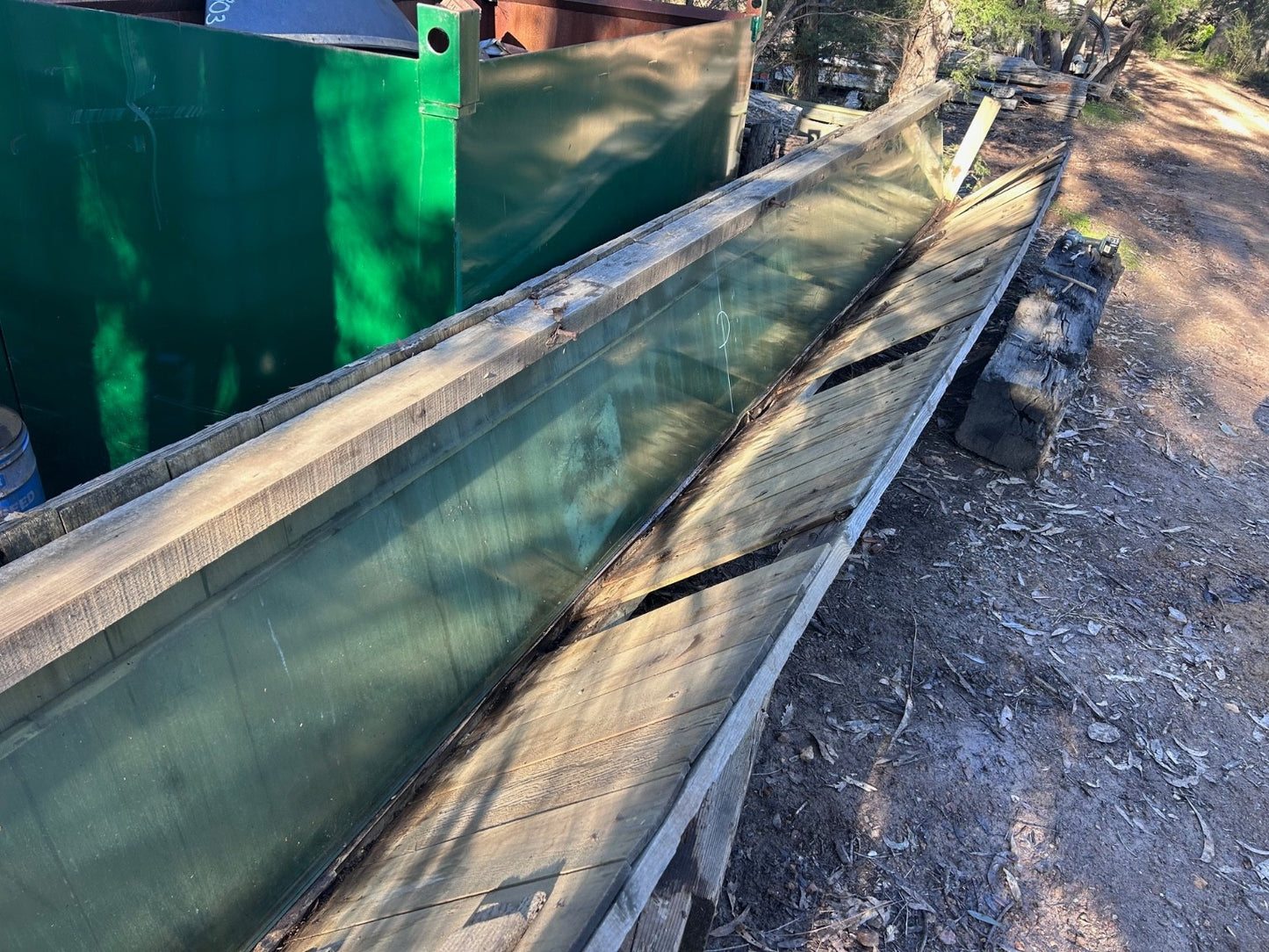 Rare 1960s Japanese Architectural Glass Panels x2 – NGV Provenance