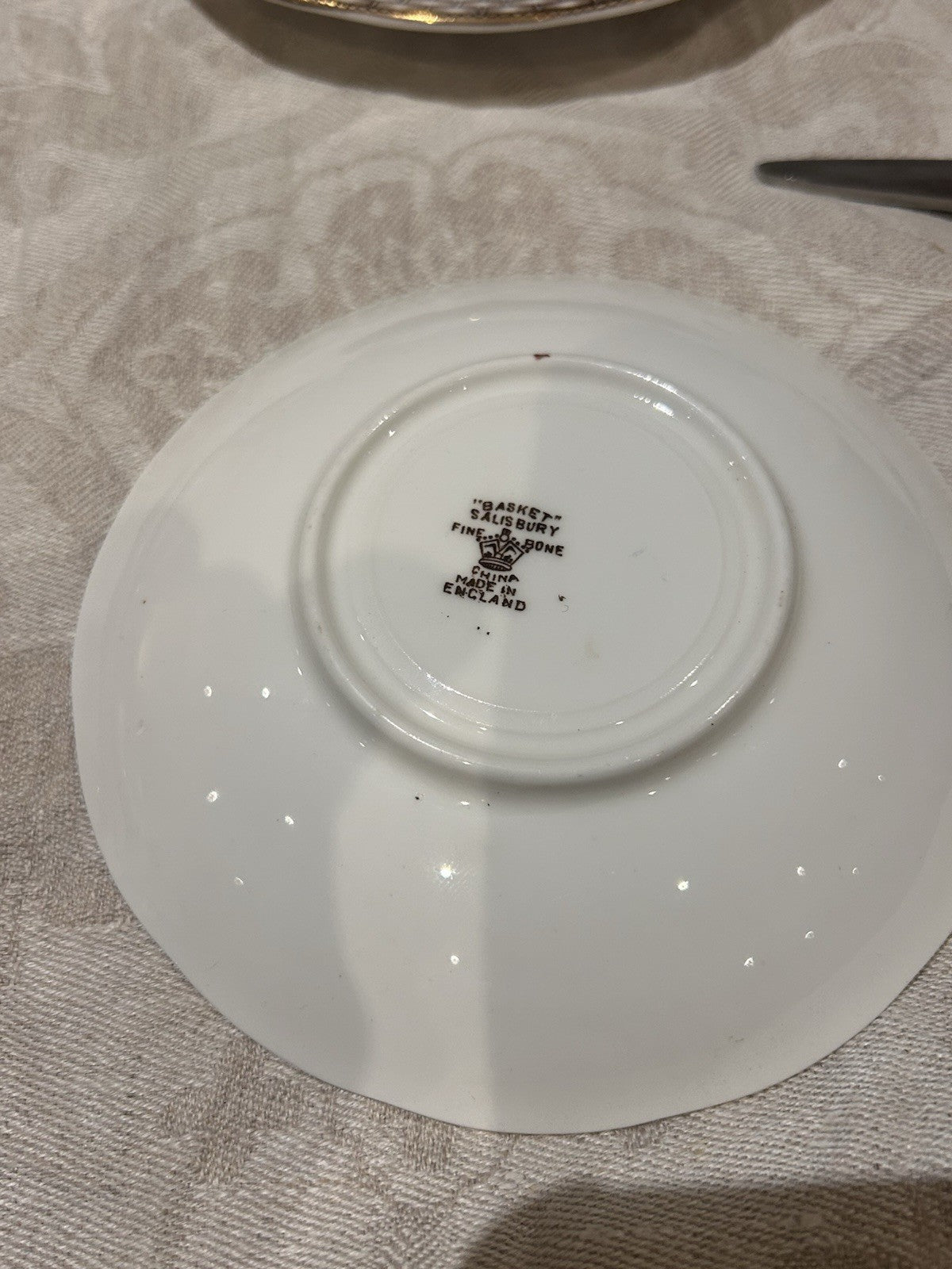 Salisbury Basket Fine Bone China Tea Set for Two – 2 Trios – England