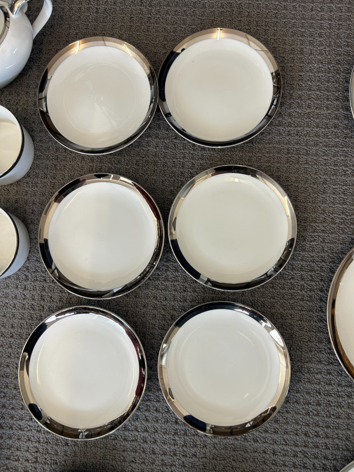 Vintage Yamato Fine China “Royalty Series” Platinum Dinner Set - 63 pieces