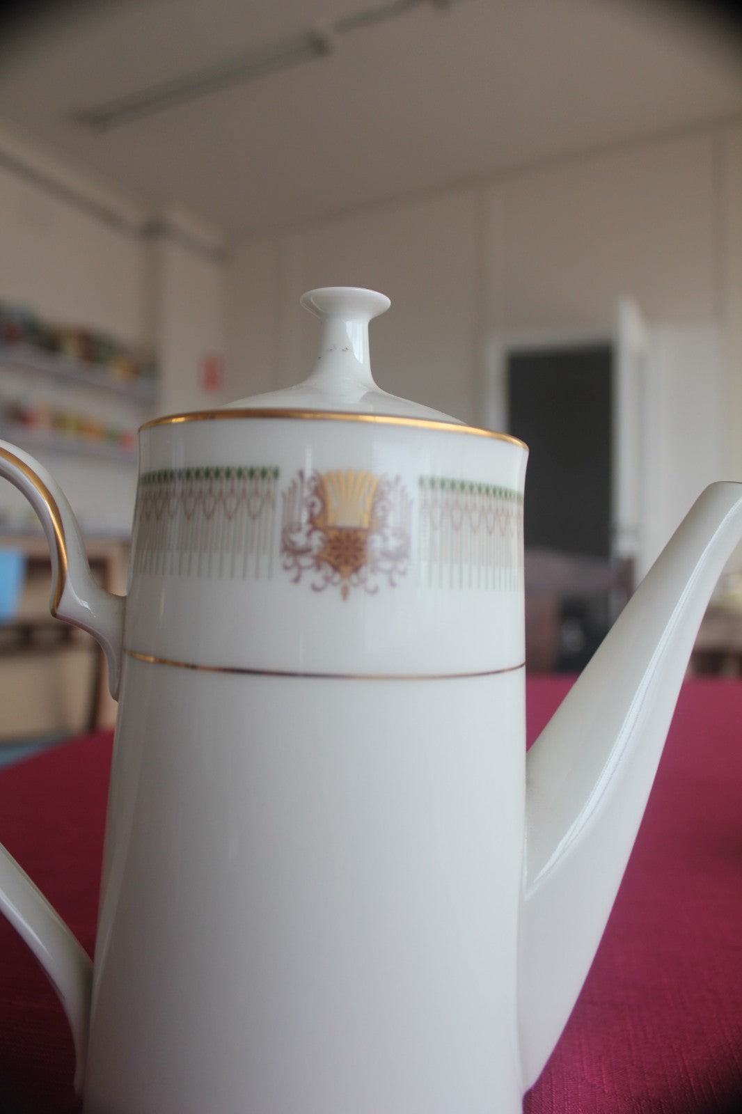 Noritake Chesterfield 7090 Coffee Service – 6 Cups Saucers Pot Sugar Japan