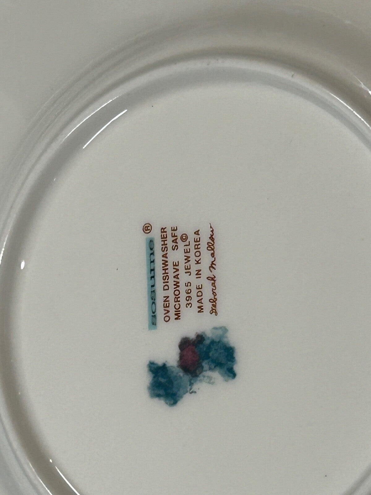 Vintage Sosume 3965 Jewel Cup & Saucer Set – Set of 6 – Mid-1990s – Made in Kore