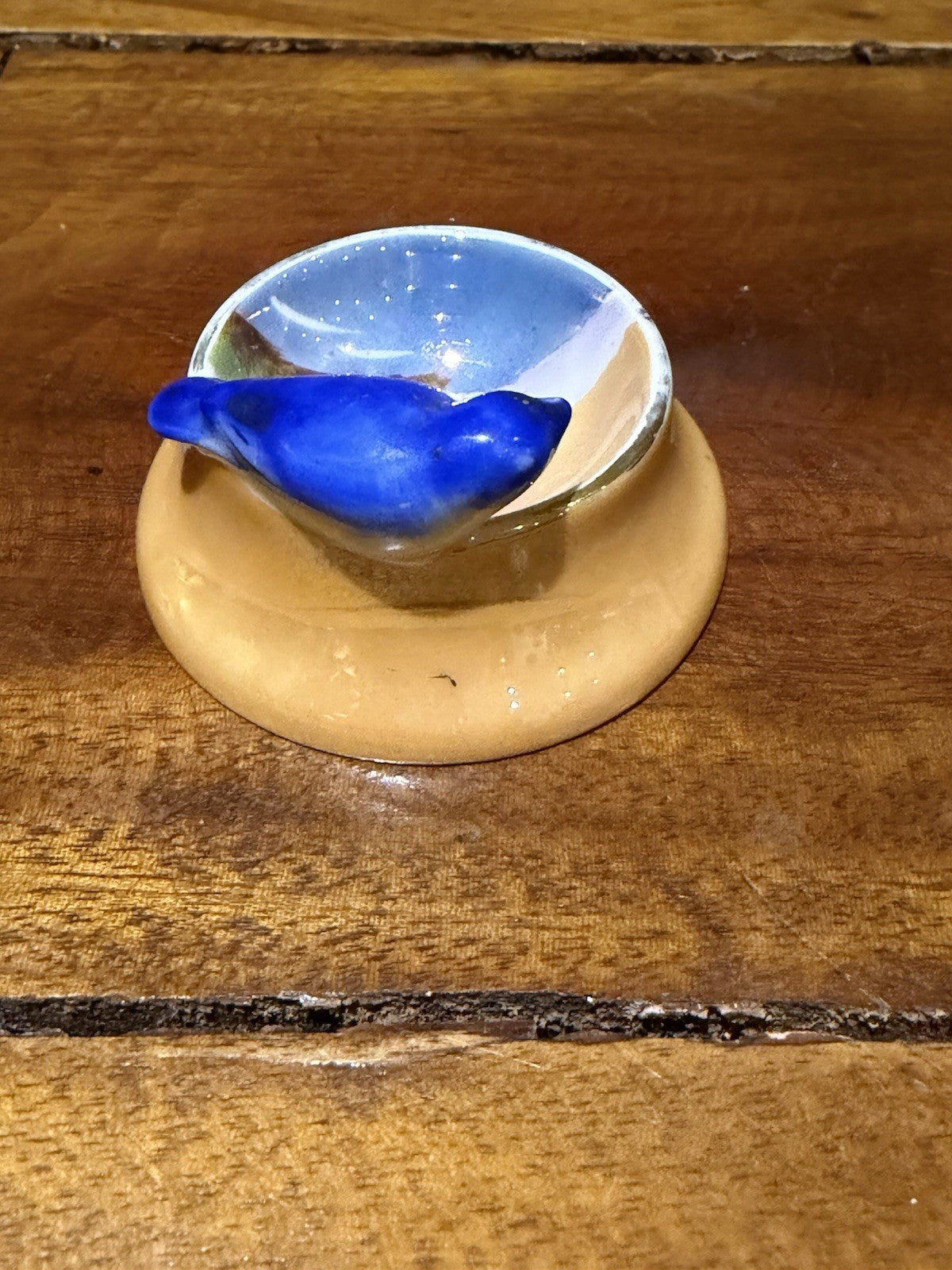 Vintage Noritake Bluebird Salt Dip Cellar 44046 Hand Painted Japan c1930s