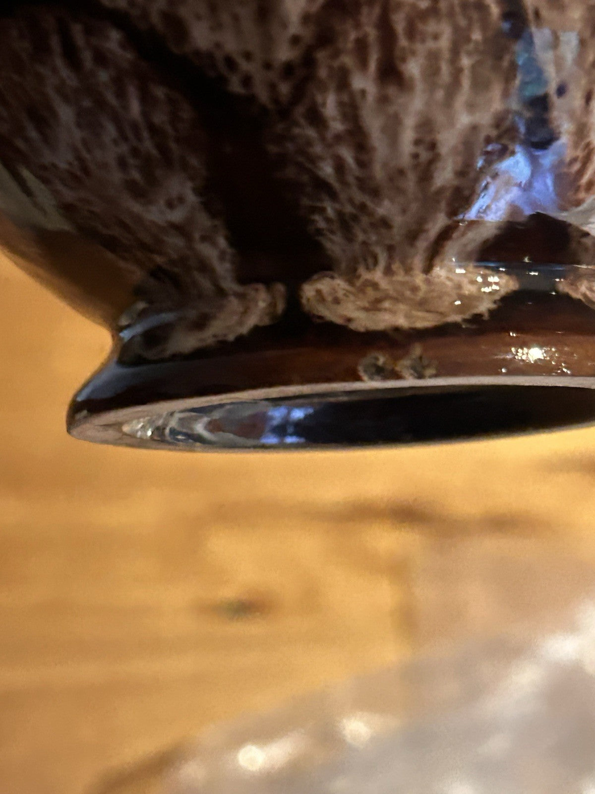 Vintage West German drip glaze vase 235/12  Fat lava  style of Scheurich/Bay