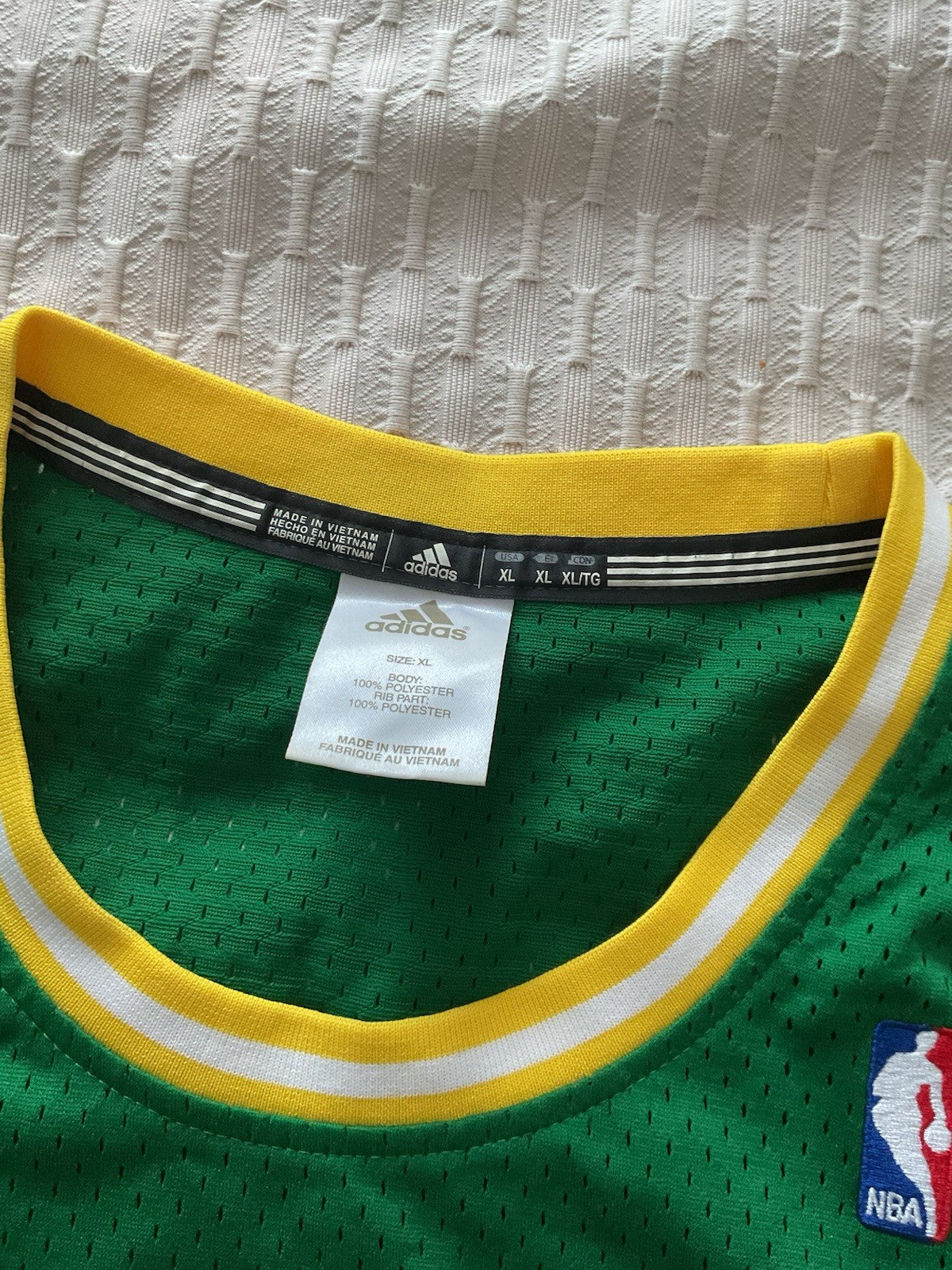Adidas NBA Seattle SuperSonics Shawn Kemp #40 Hardwood Classics Jersey XL +2