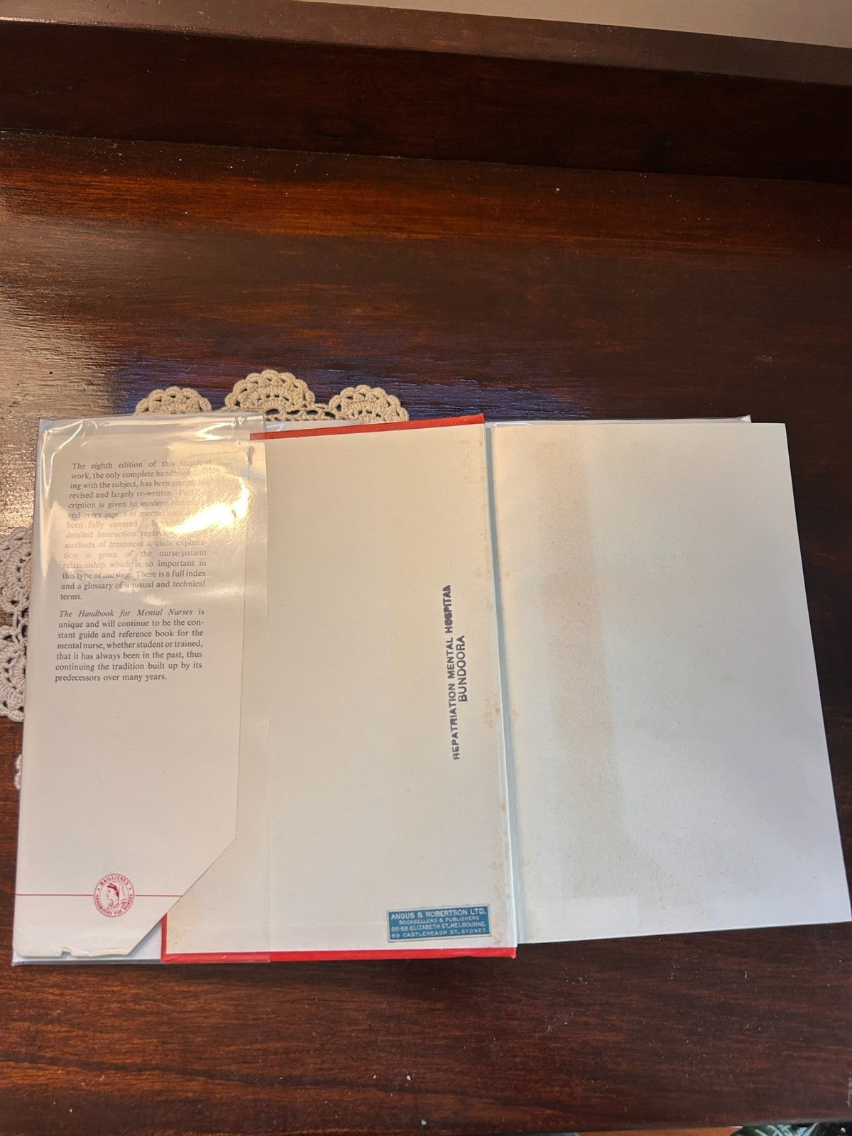 Handbook for Mental Nurses – 8th Edition (1954) Vintage Medical Textbook