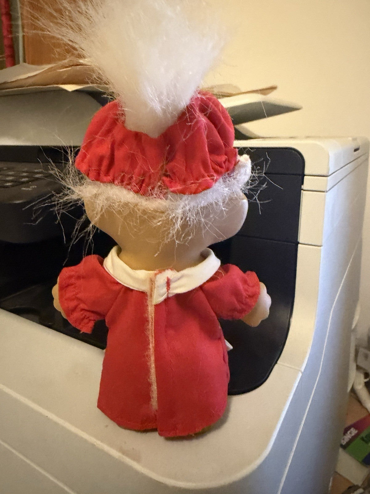 Vintage Russ Berrie Christmas Troll Doll Mrs Claus Santa 1980s No 18279