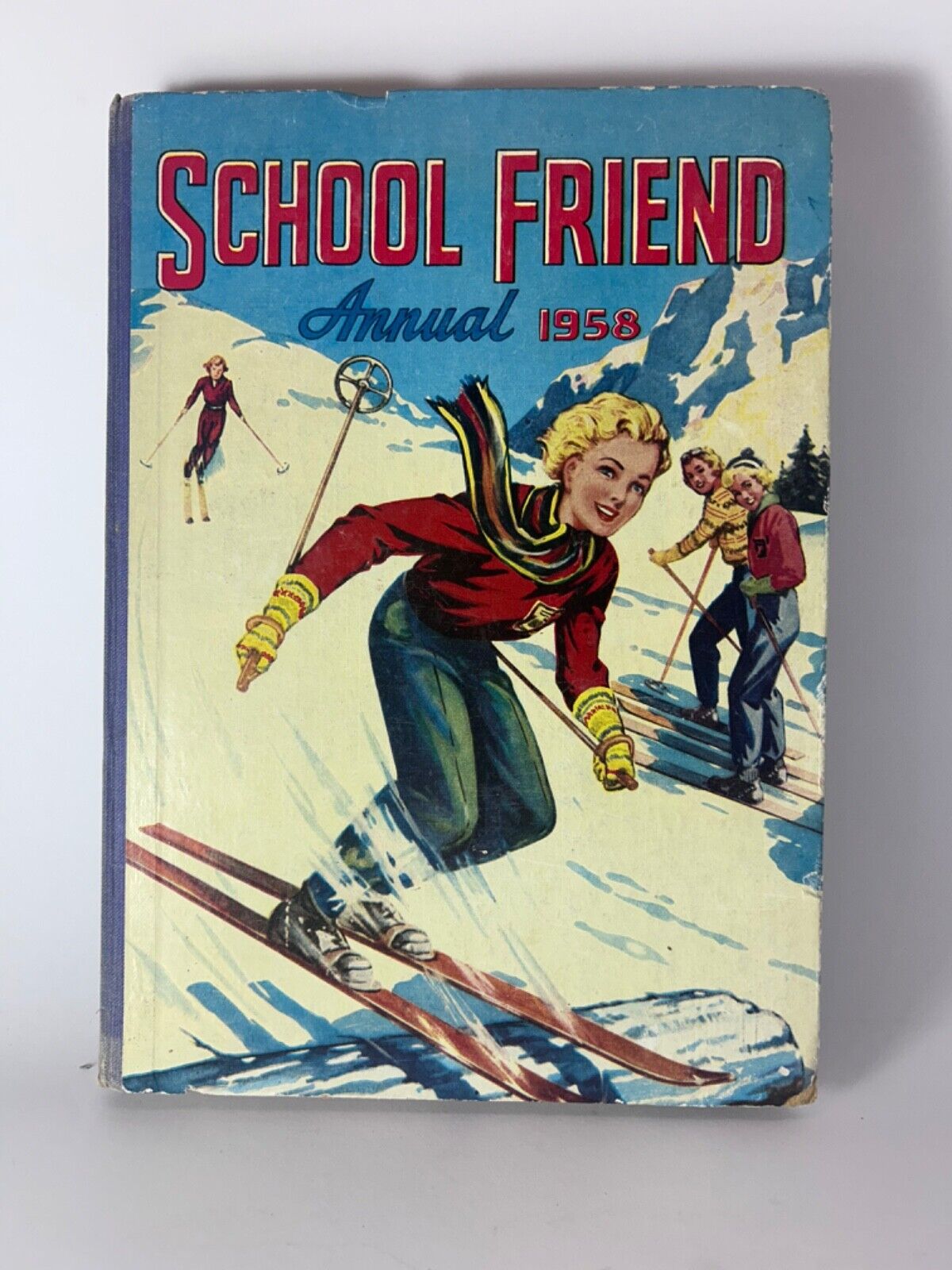 2 x School Friend Annuals 1958 & 1960 Hardcover Book Vintage