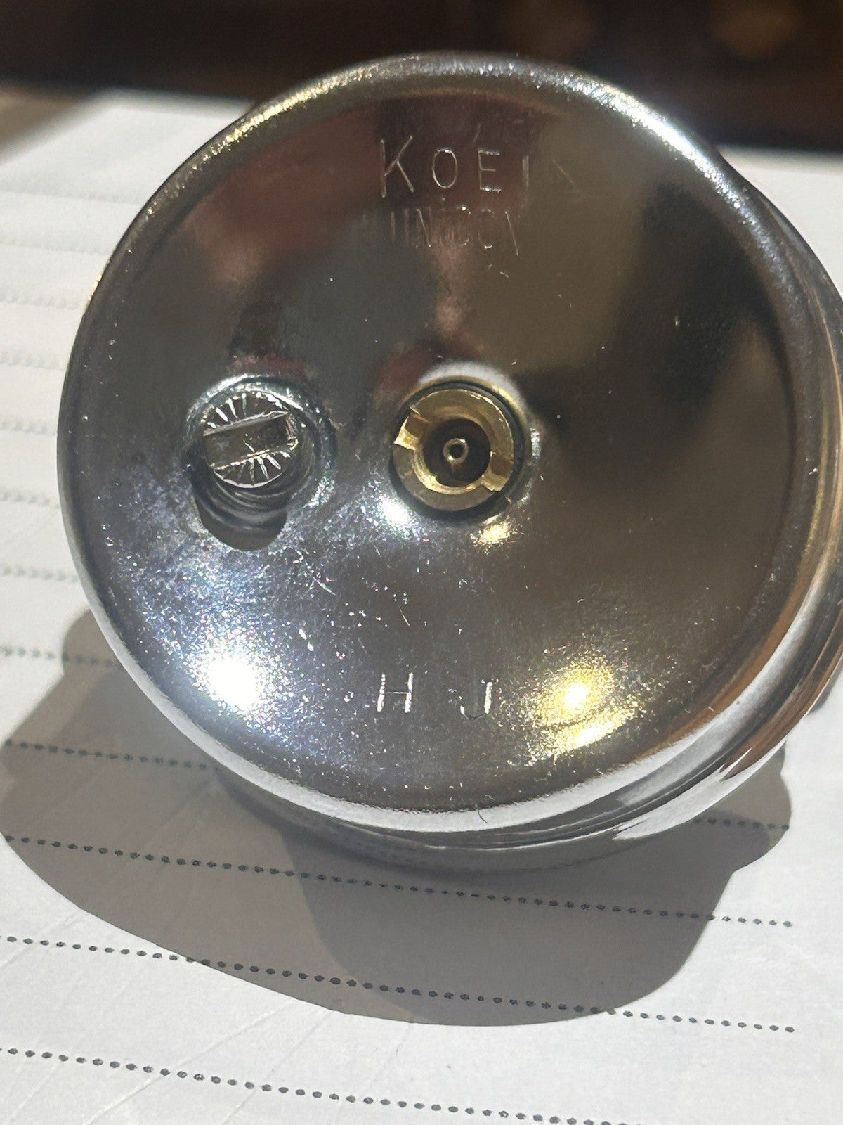 Vintage Koei Unicon Japan Glass Table Lighter Retro Desk Lighter - UNTESTED