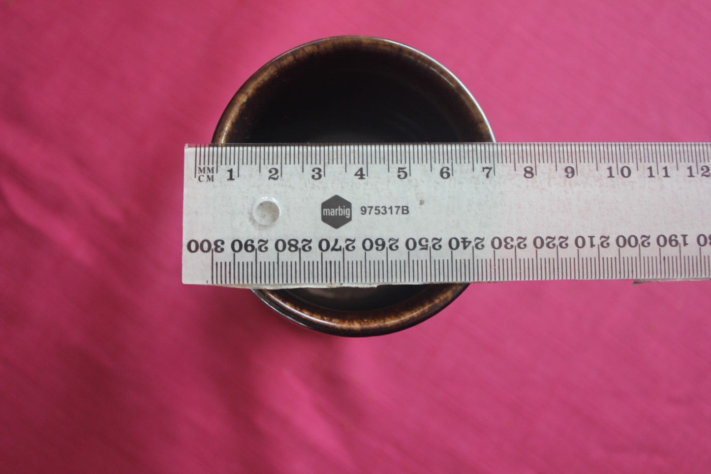 Bendigo Pottery Vintage wine Set – Carafe & 2 Goblets (Brown Glaze)